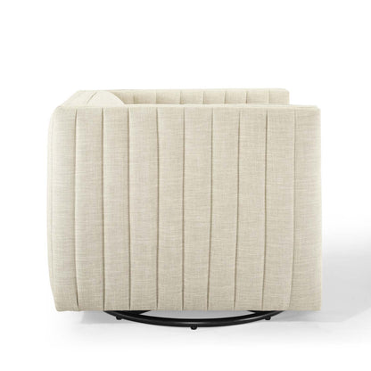 Conjure Tufted Swivel Upholstered Armchair