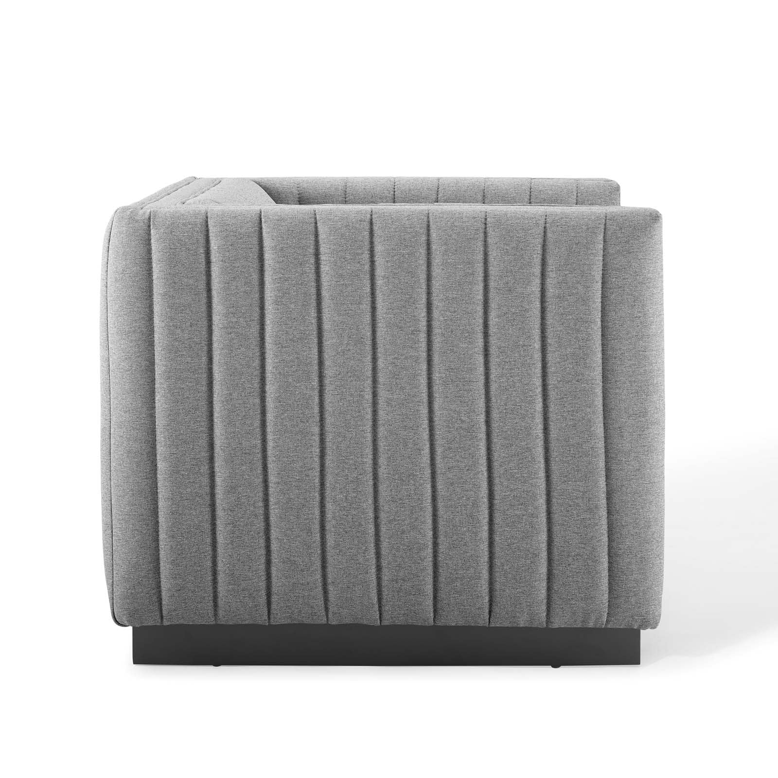 Conjure Tufted Upholstered Fabric Armchair