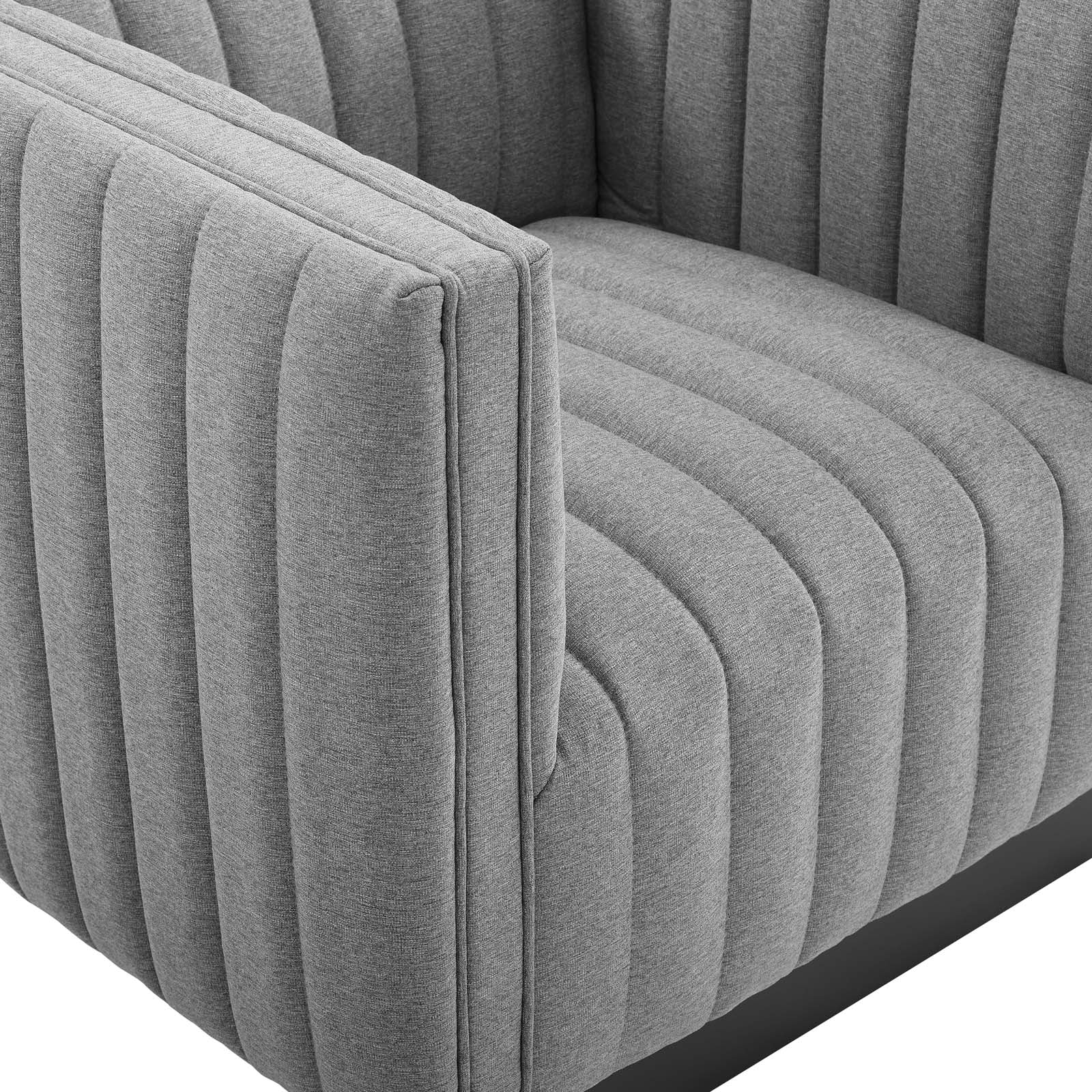 Conjure Tufted Upholstered Fabric Armchair