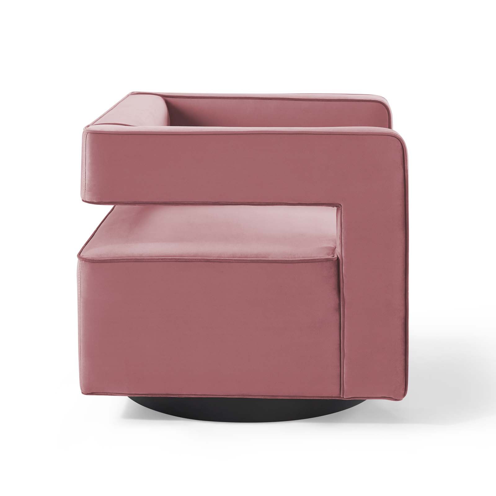 Booth Performance Velvet  Performance Velvet Swivel Armchair