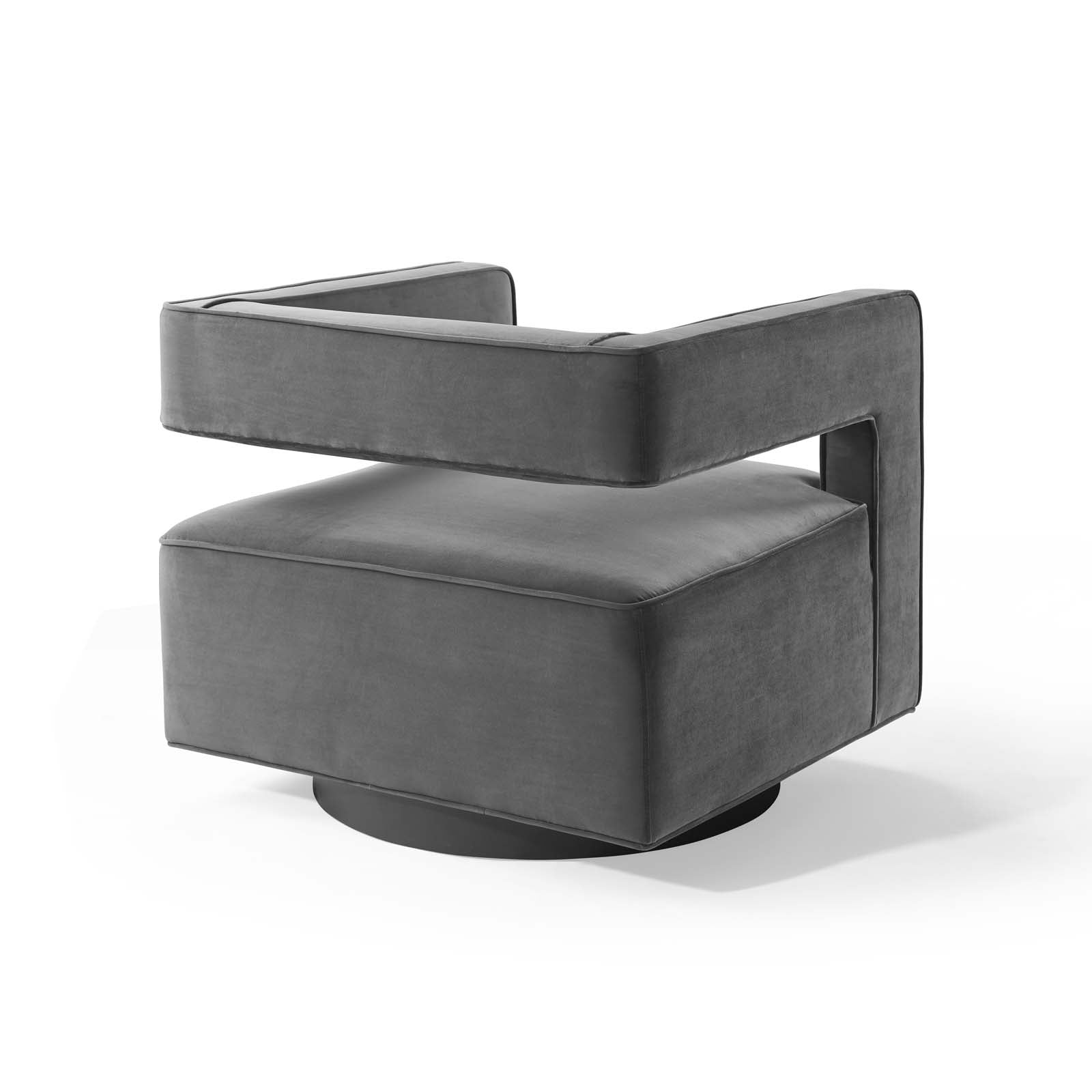 Booth Performance Velvet  Performance Velvet Swivel Armchair