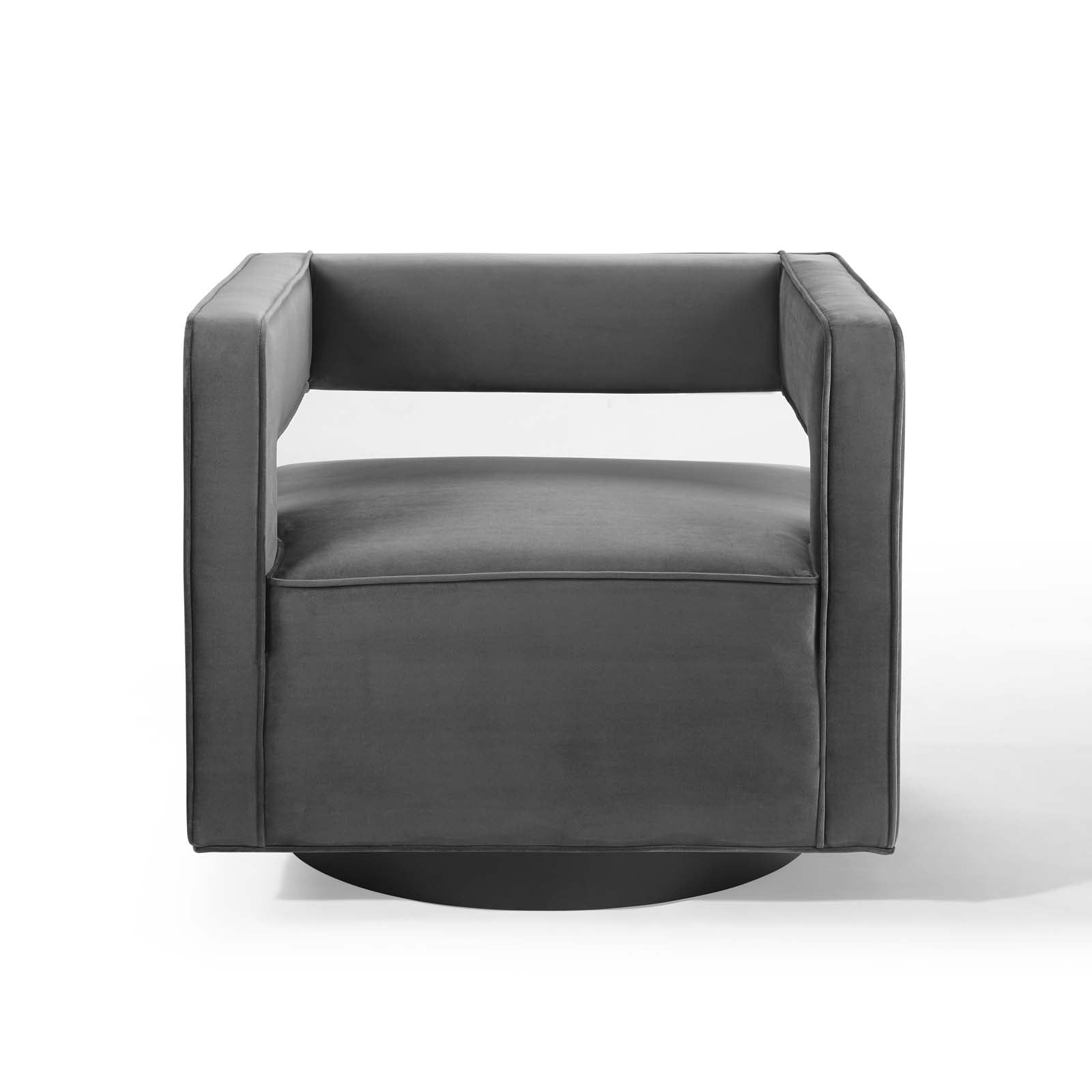 Booth Performance Velvet  Performance Velvet Swivel Armchair