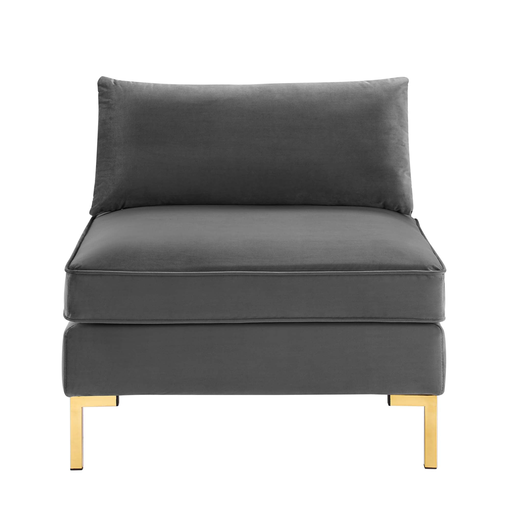 Ardent Performance Velvet Armless Chair