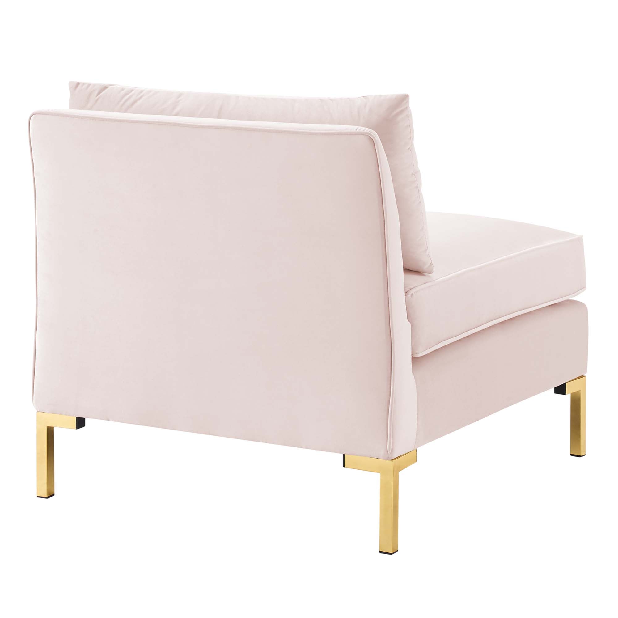 Ardent Performance Velvet Armless Chair