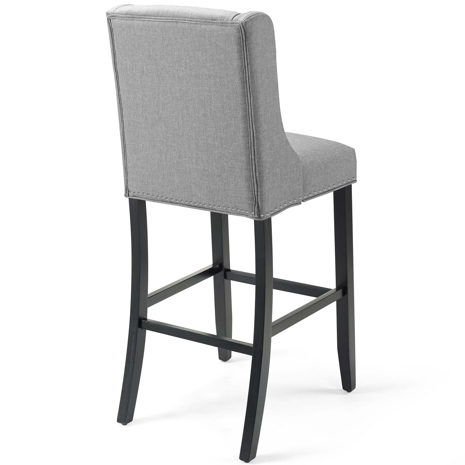 Baron Bar Stool Upholstered Fabric Set of 2