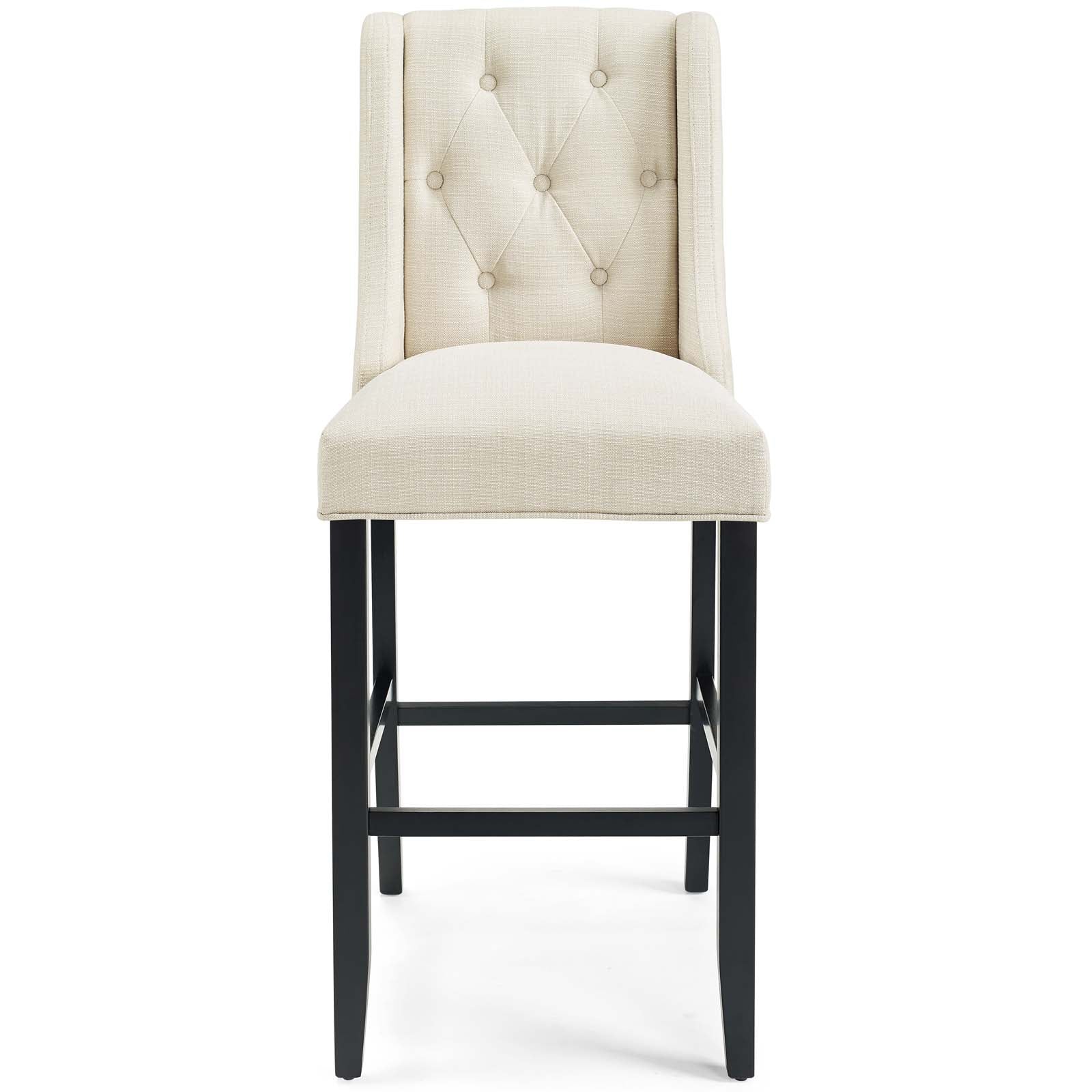 Baronet Bar Stool Upholstered Fabric Set of 2