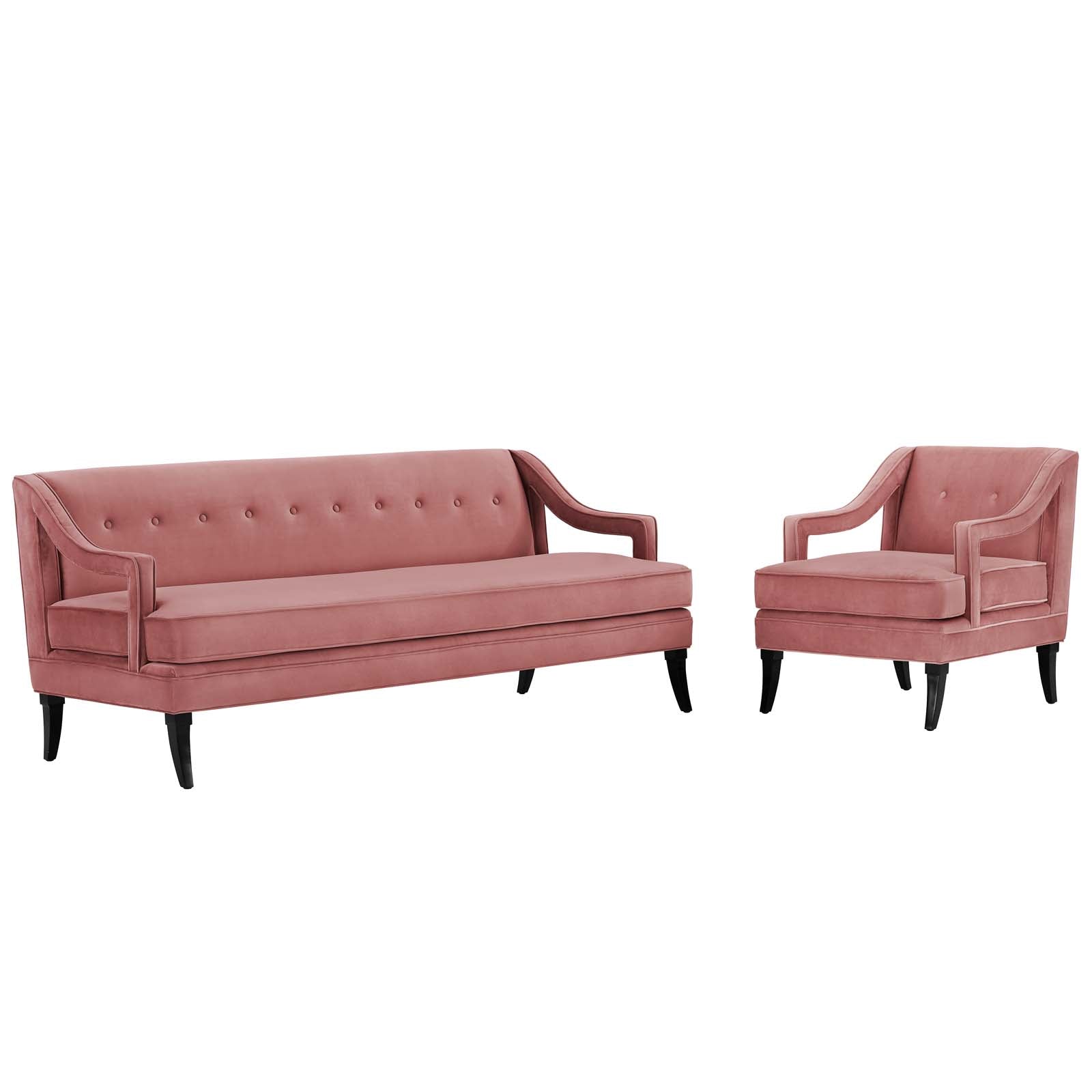 Concur Living Room Set Performance Velvet Set of 2