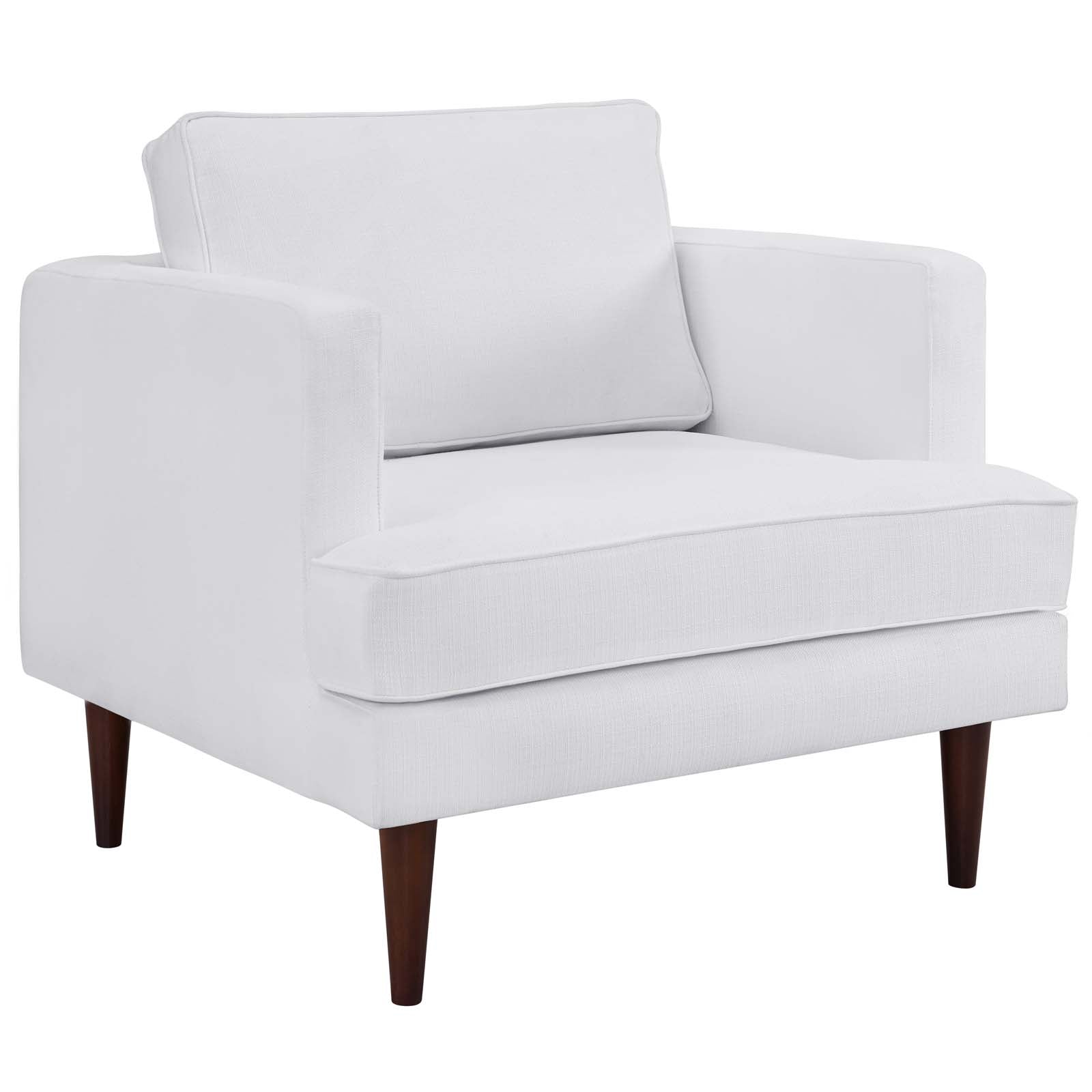 Agile Upholstered Fabric Sofa and Armchair Set