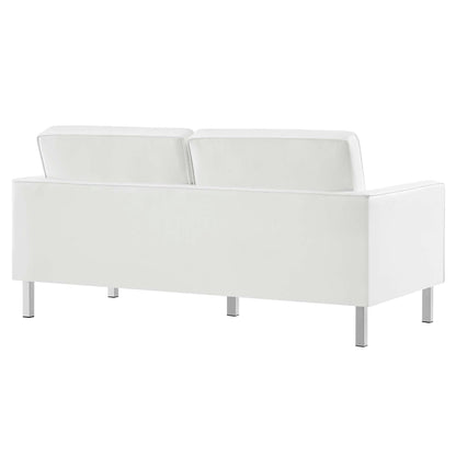 Loft Tufted Vegan Leather 2-Piece Furniture Set