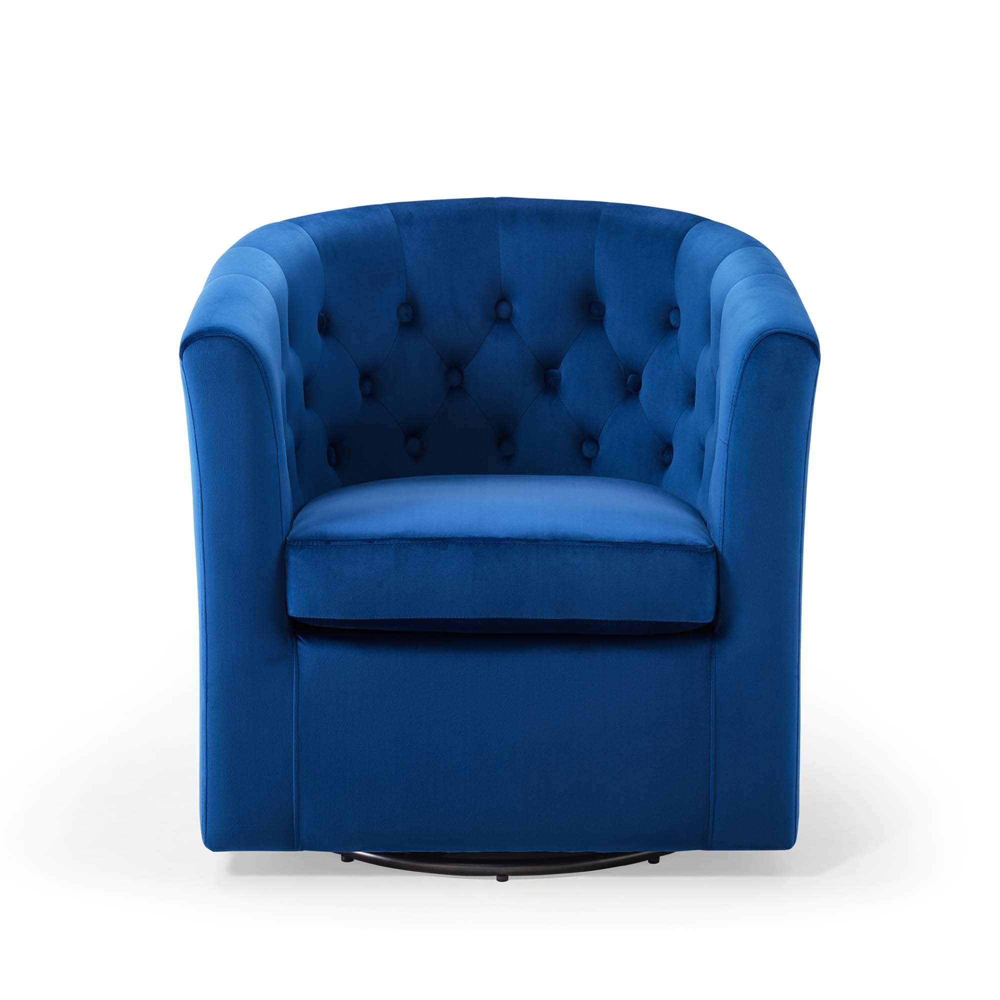 Prospect Tufted Performance Velvet Swivel Armchair