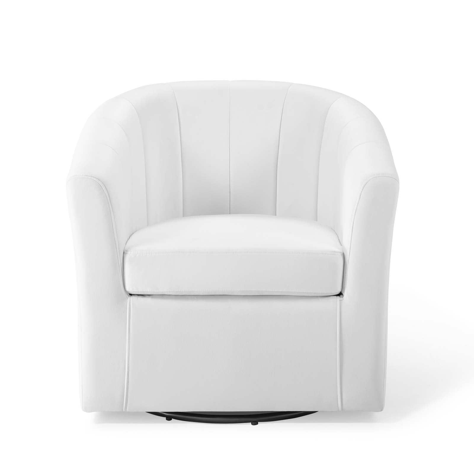 Prospect Performance Velvet Swivel Armchair