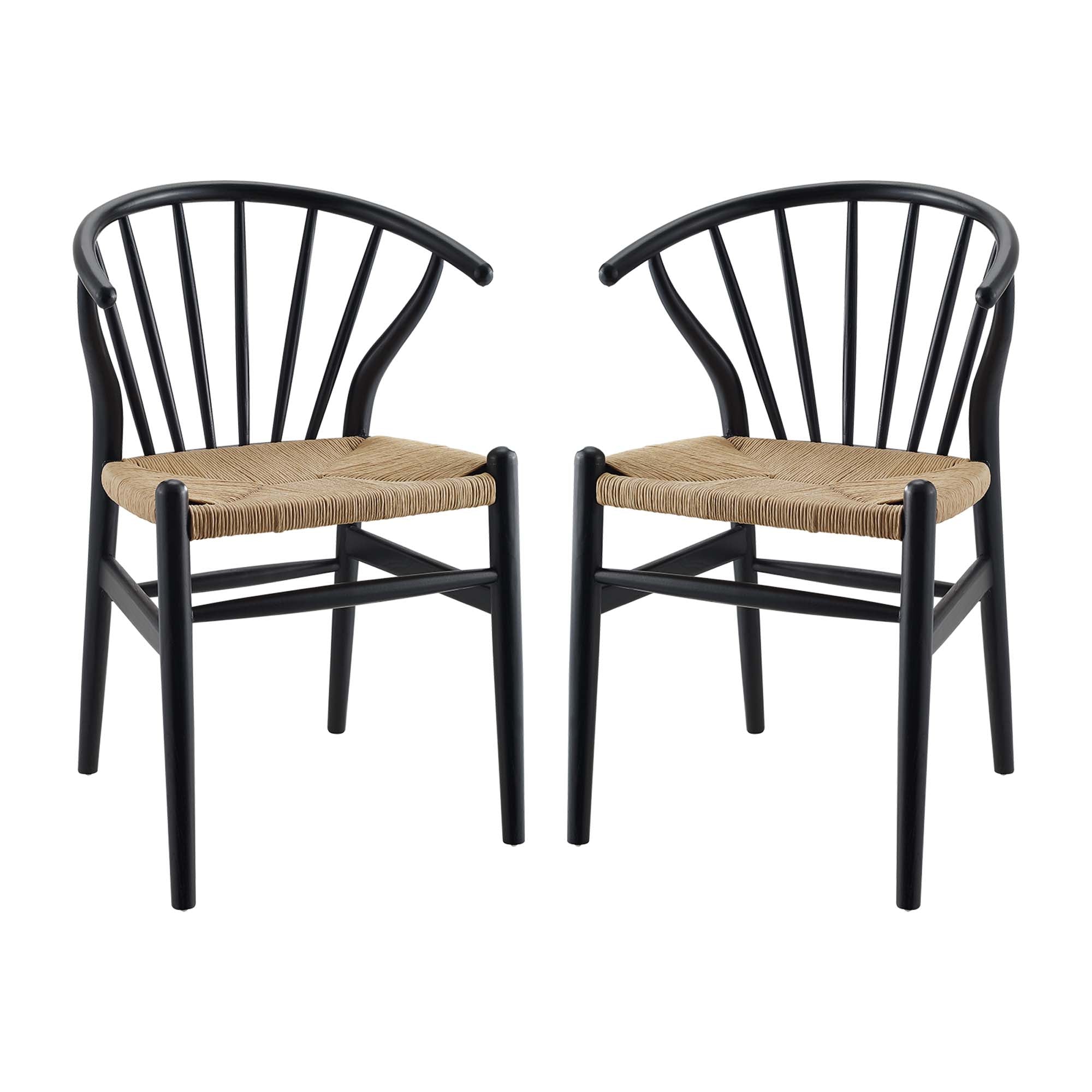 Flourish Spindle Wood Dining Side Chair Set of 2