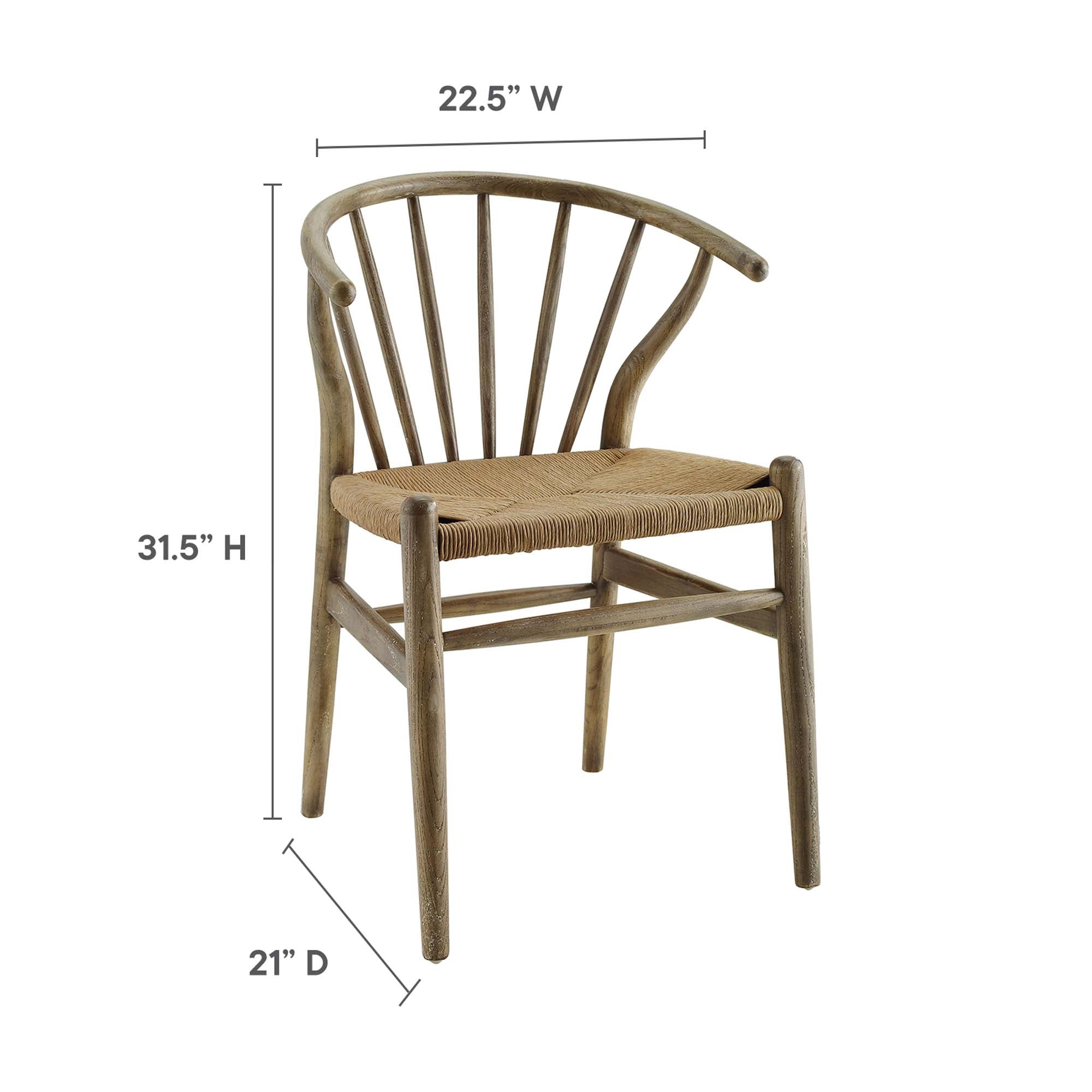 Flourish Spindle Wood Dining Side Chair Set of 2