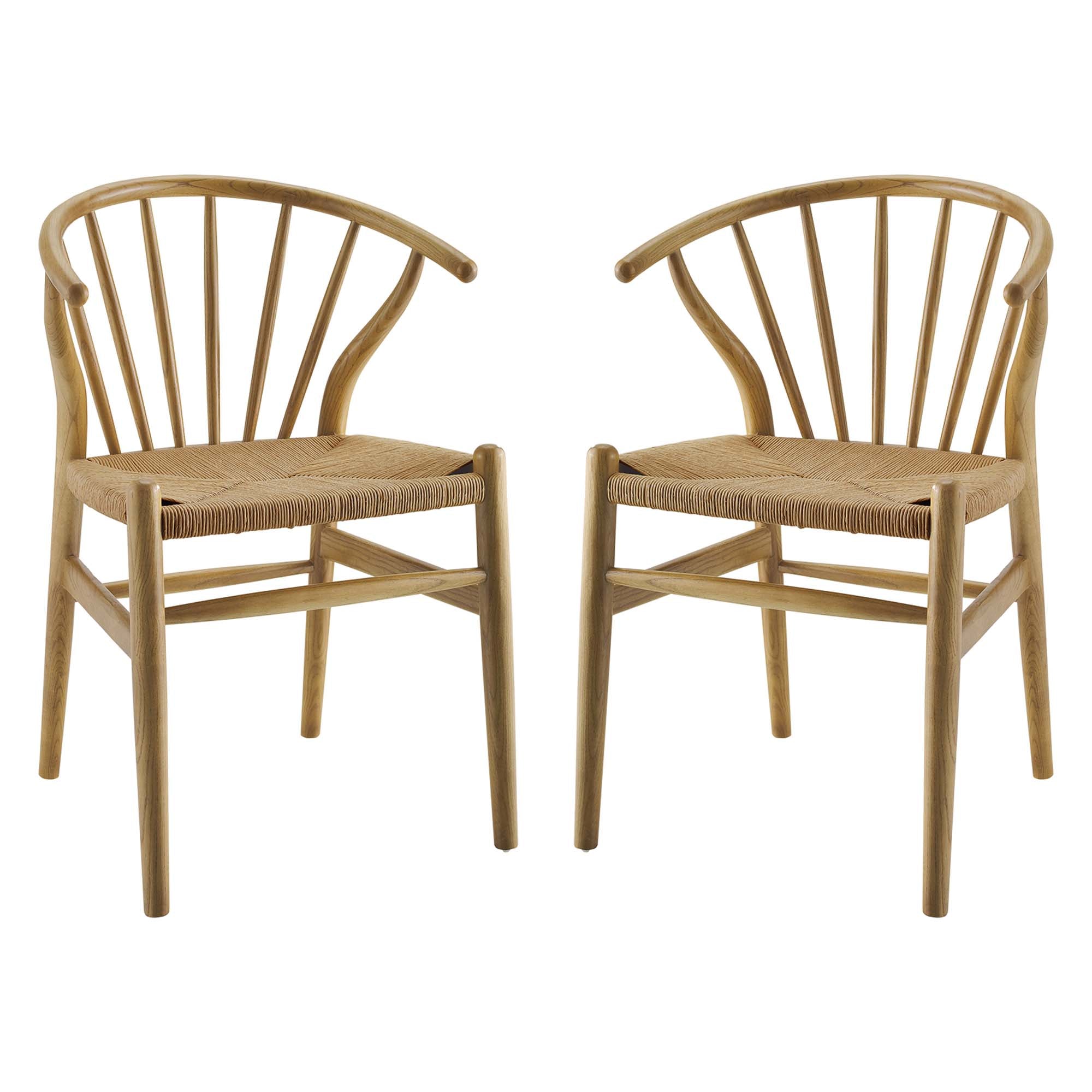 Flourish Spindle Wood Dining Side Chair Set of 2