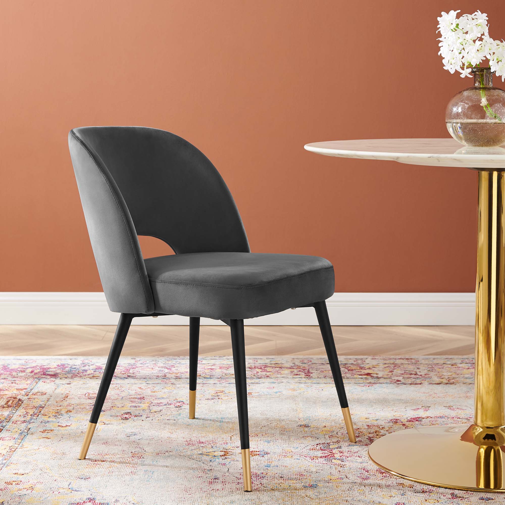 Rouse Performance Velvet Dining Side Chair