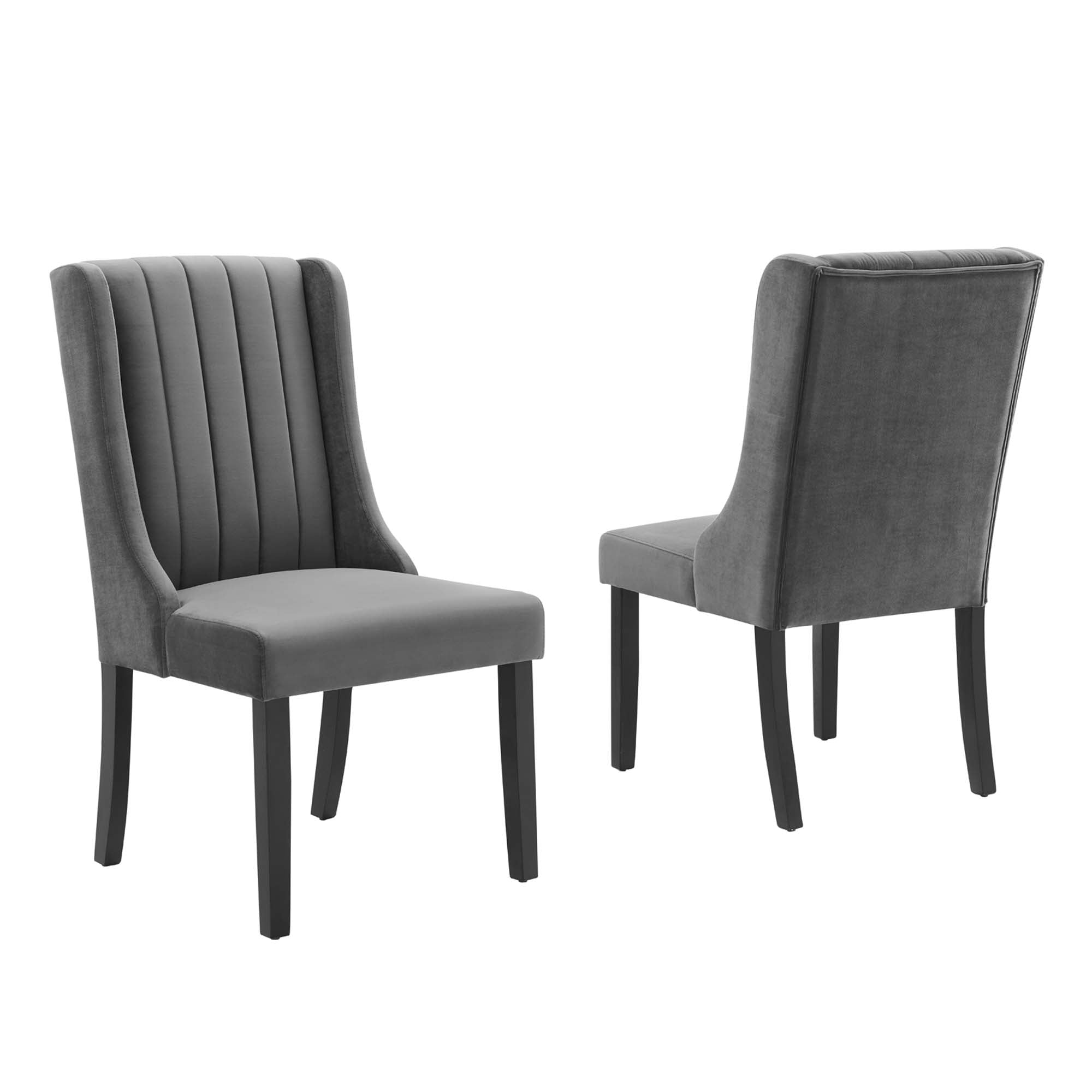 Renew Parsons Performance Velvet Dining Side Chairs - Set of 2