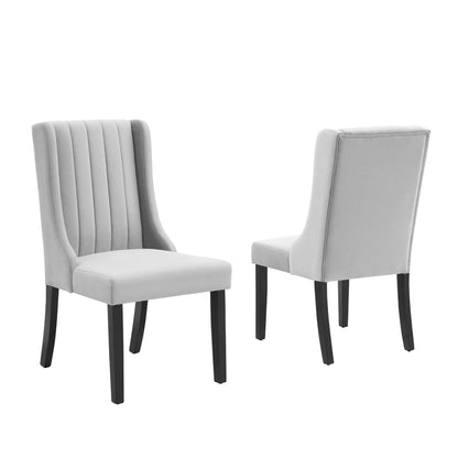 Renew Parsons Performance Velvet Dining Side Chairs - Set of 2