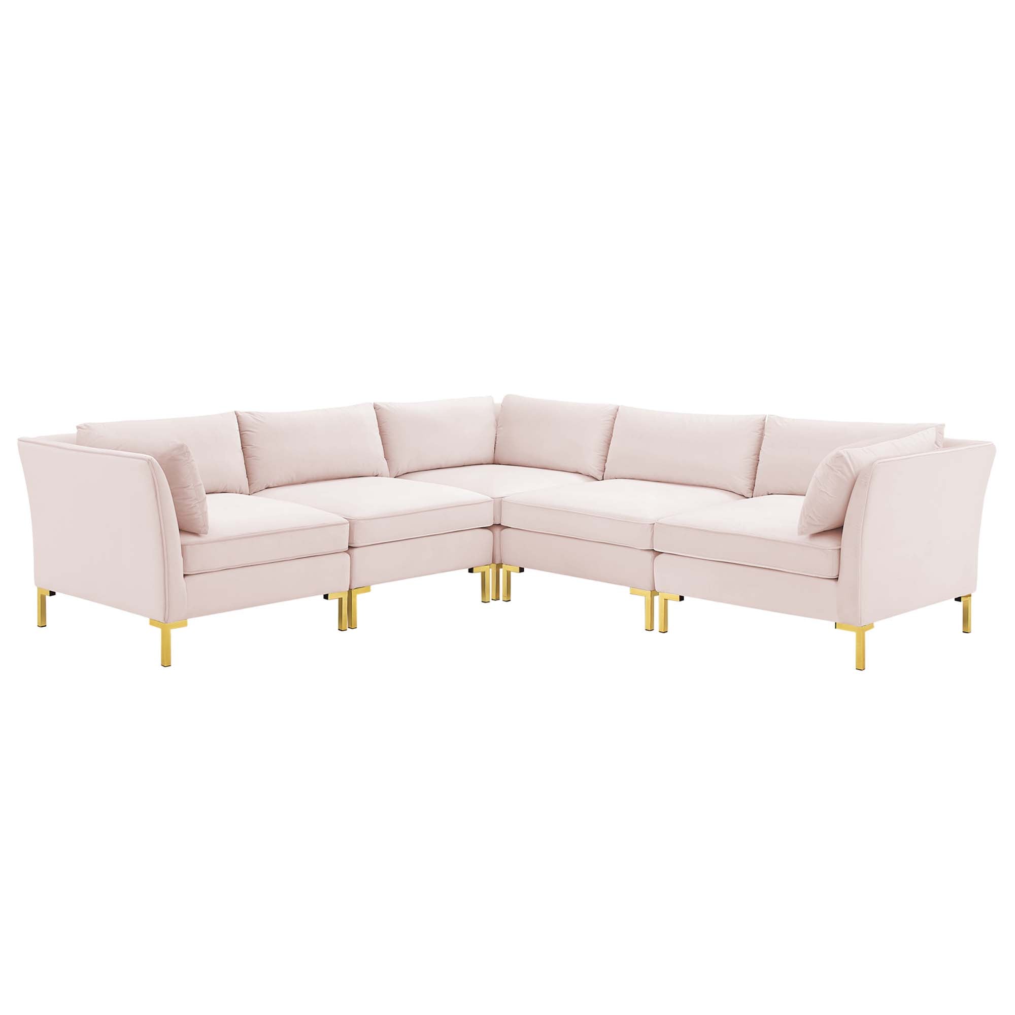 Ardent 5-Piece Performance Velvet Sectional Sofa