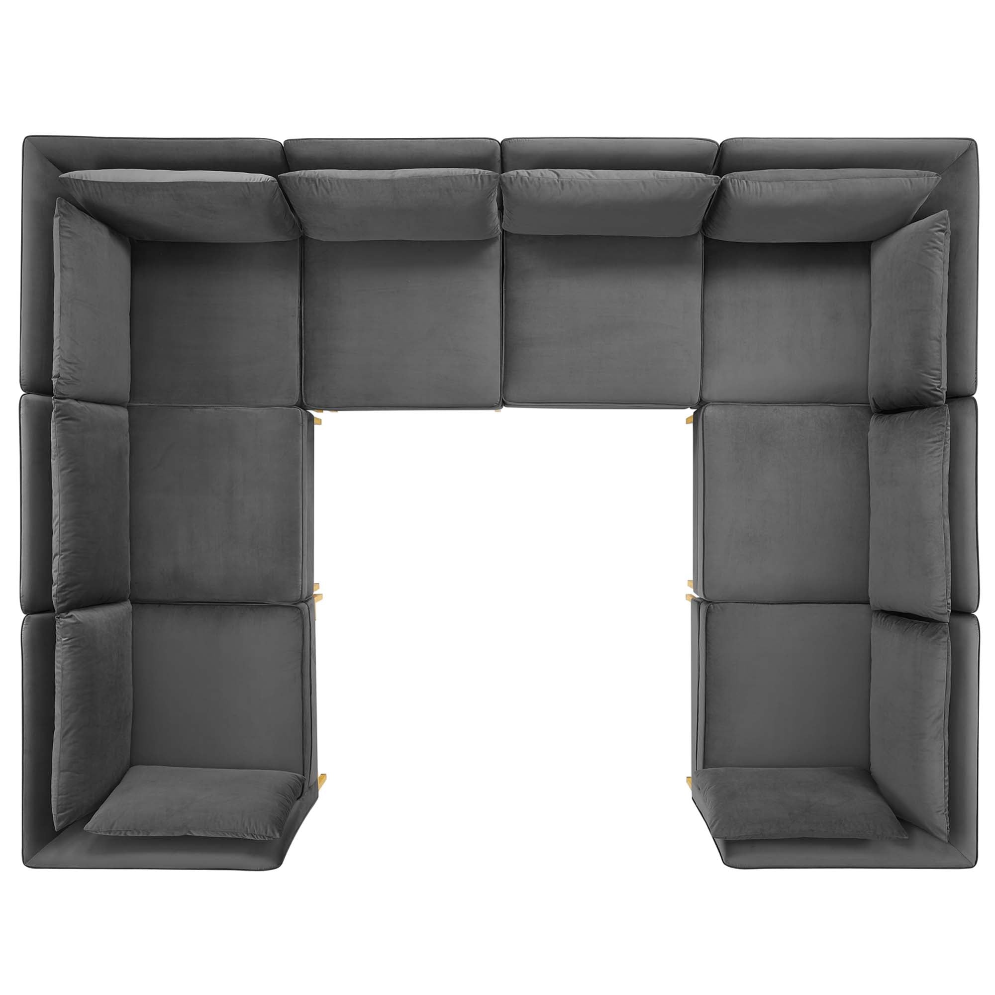 Ardent 8-Piece Performance Velvet Sectional Sofa