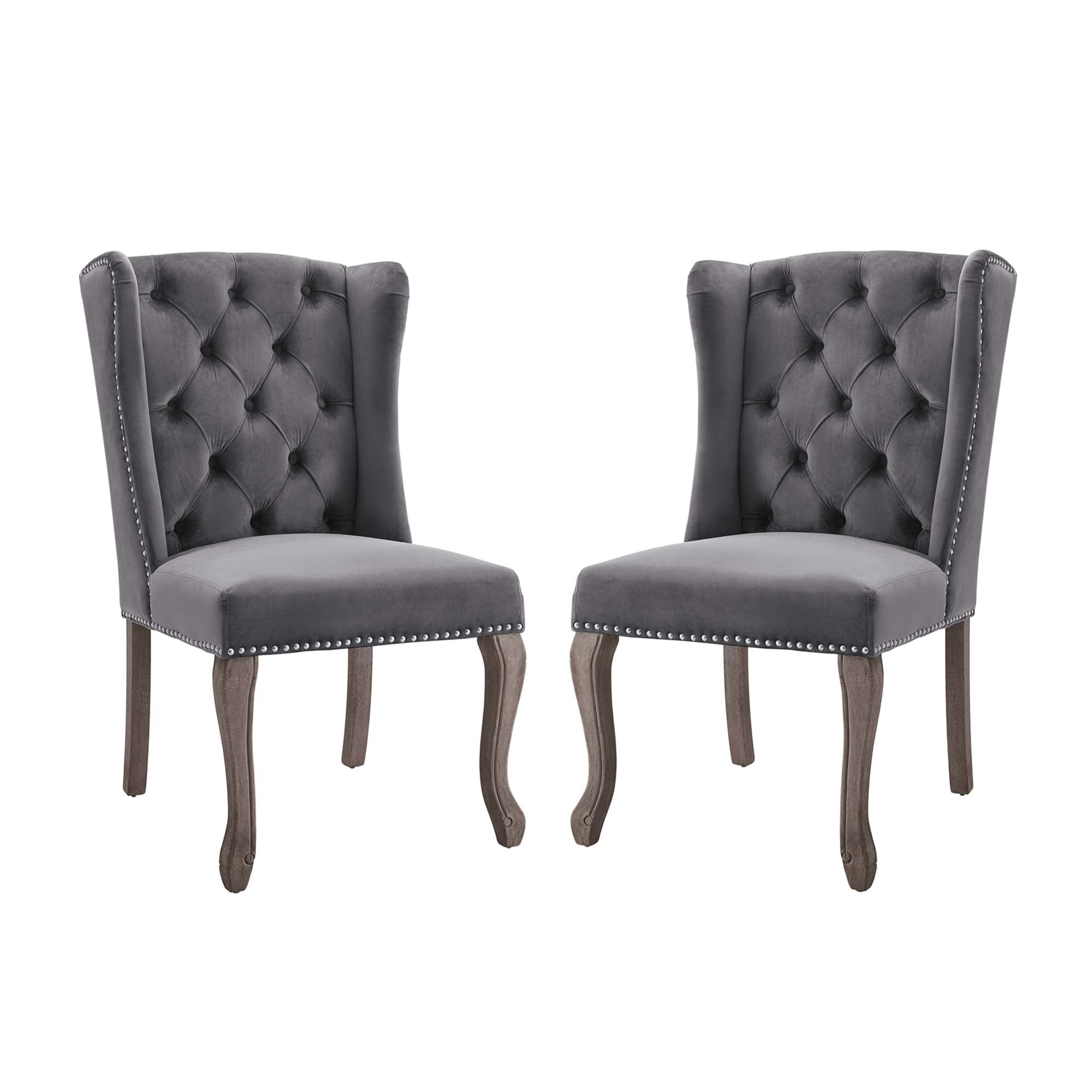 Apprise Side Chair Performance Velvet Set of 2