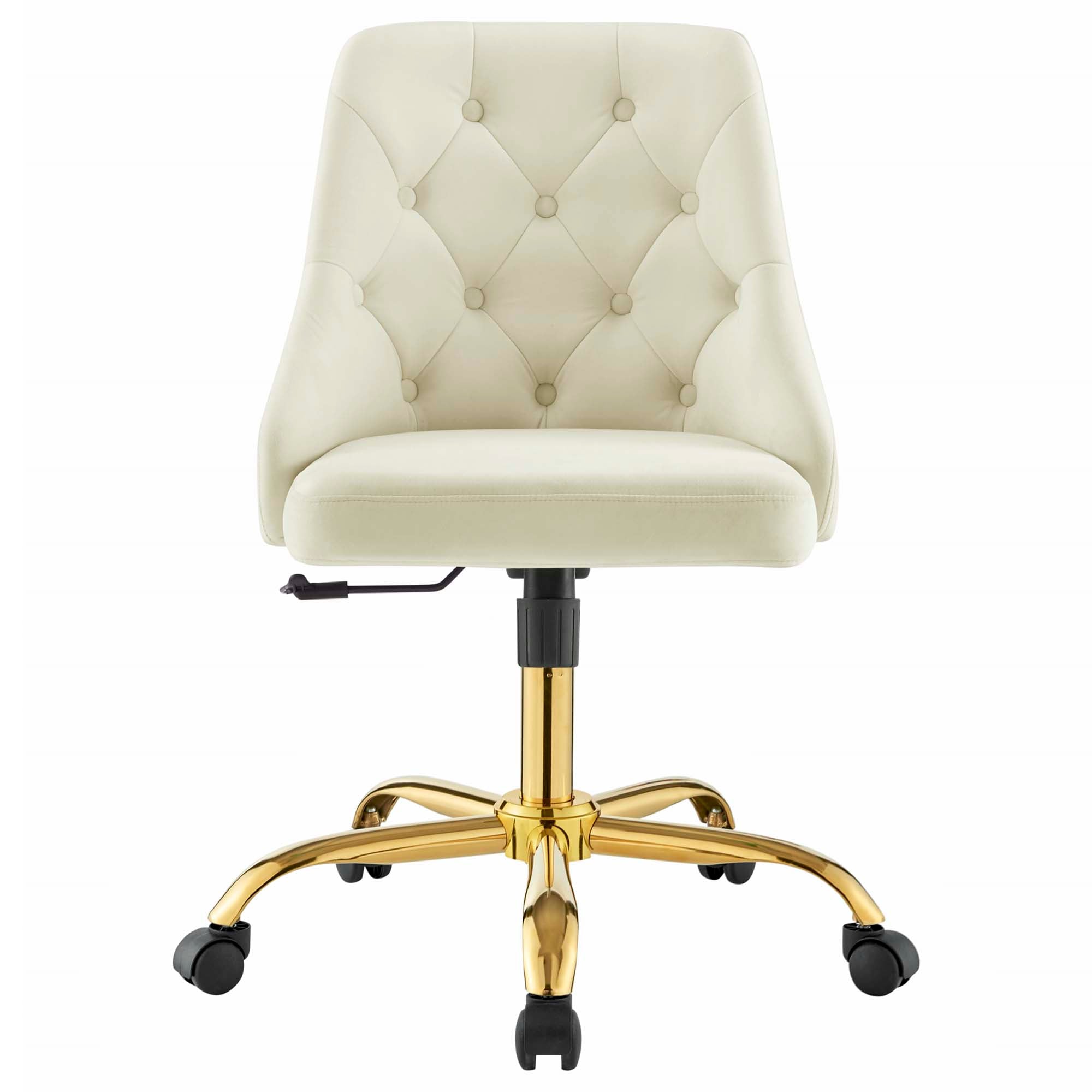 Distinct Tufted Swivel Performance Velvet Office Chair