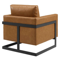 Everett Vegan Leather Accent Chair