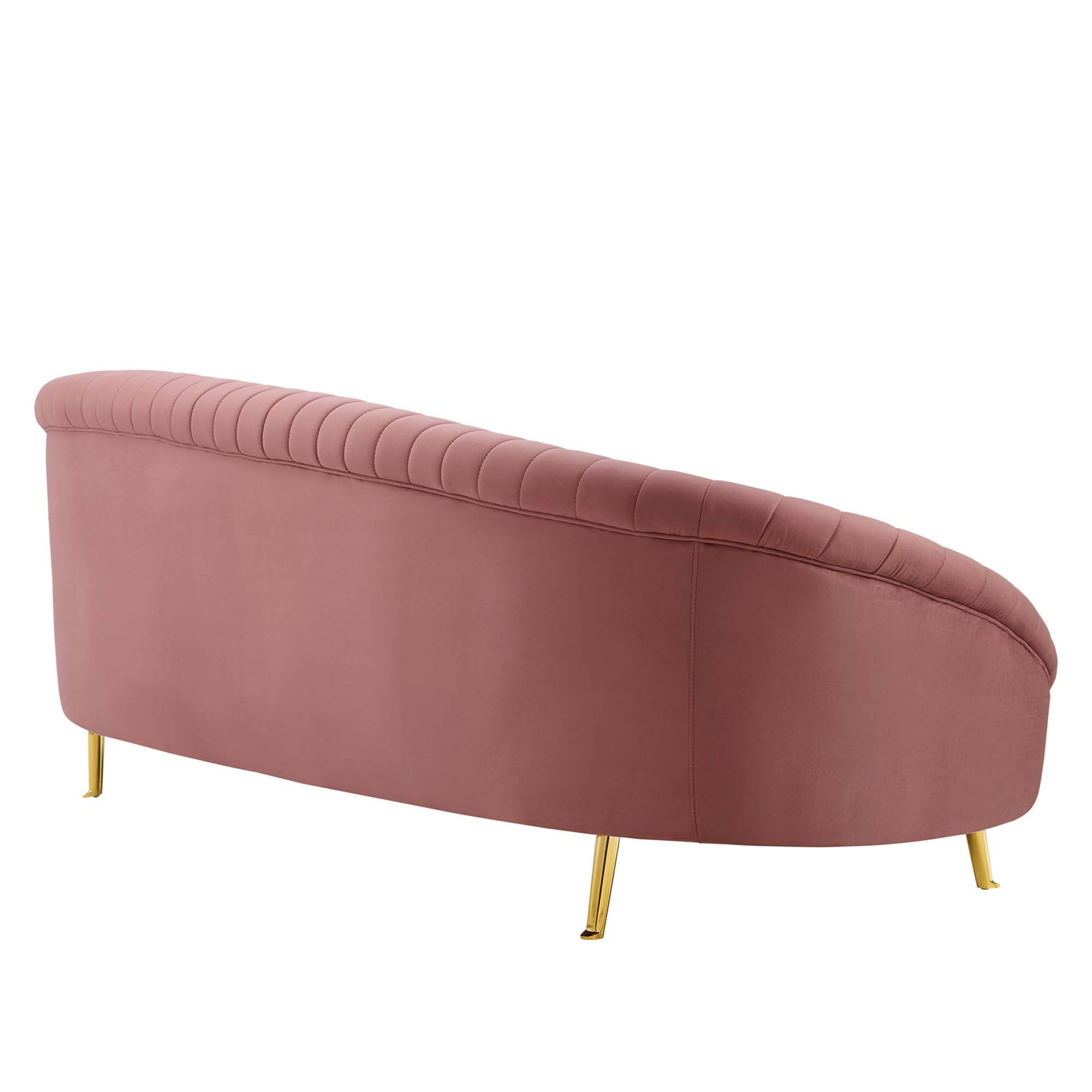 Camber Channel Tufted Performance Velvet Sofa