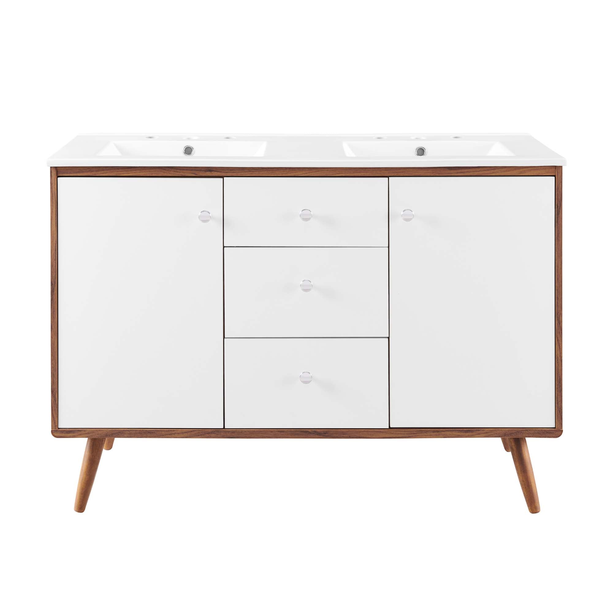 Transmit 48" Double Sink Bathroom Vanity