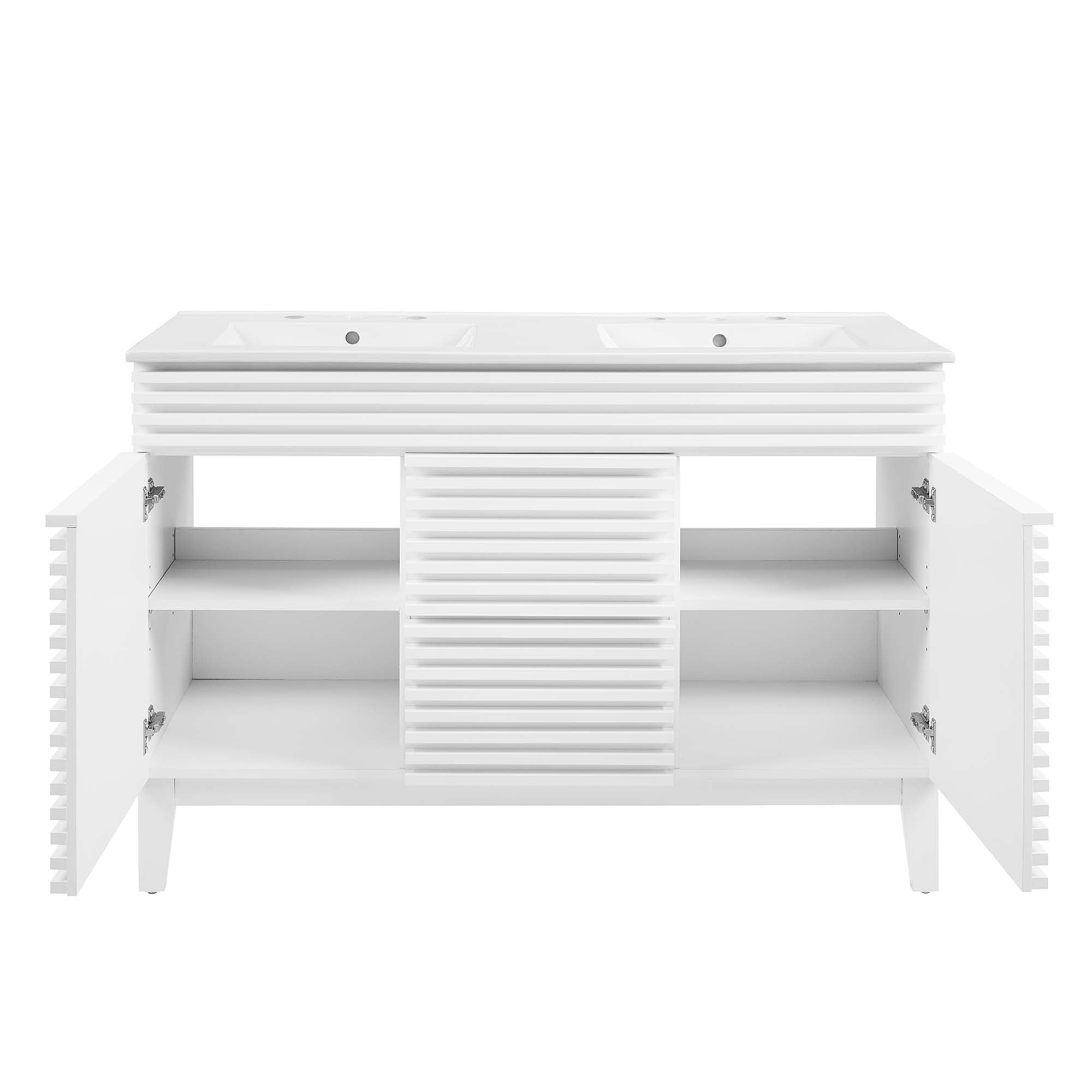 Render 48" Double Sink Bathroom Vanity