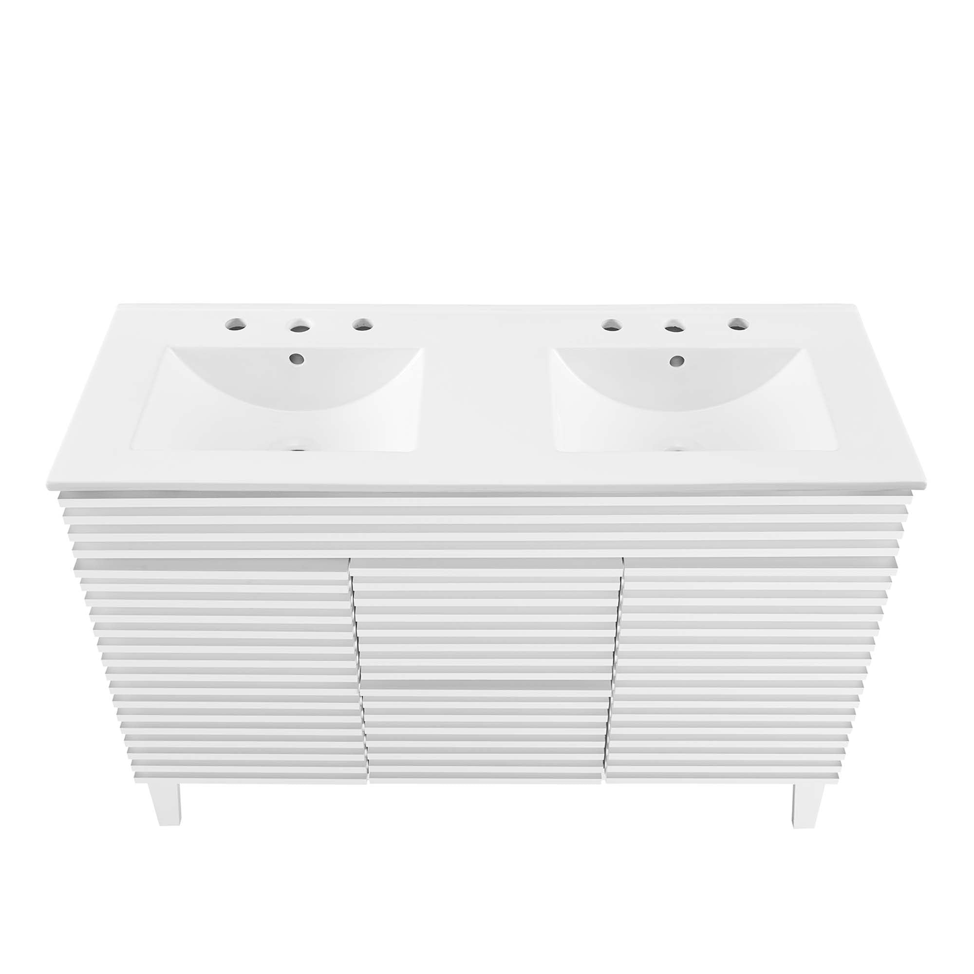 Render 48" Double Sink Bathroom Vanity