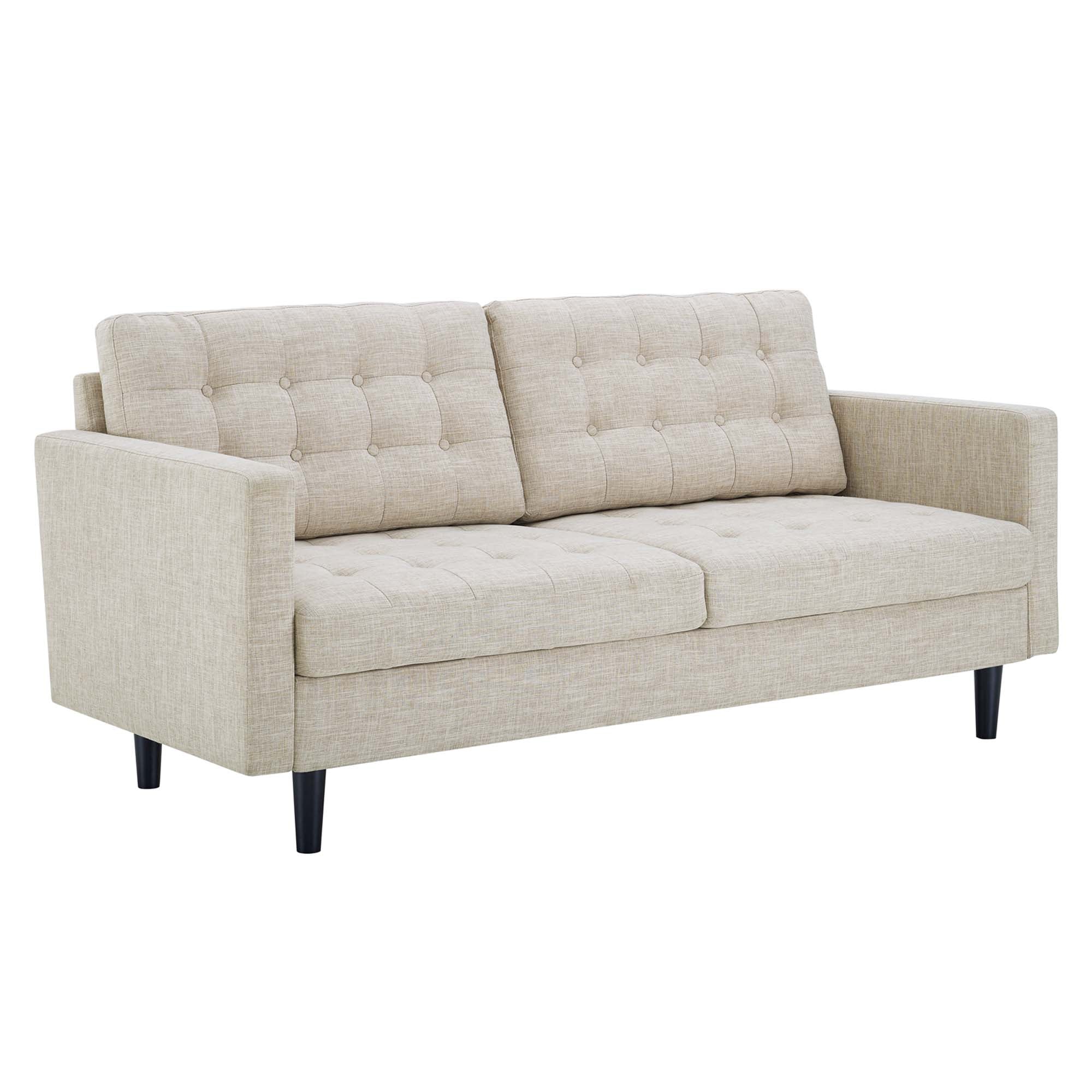 Exalt Tufted Fabric Sofa