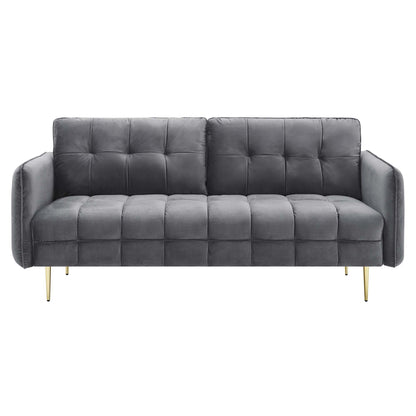 Cameron Tufted Performance Velvet Sofa