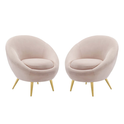 Circuit Accent Chair Performance Velvet Set of 2