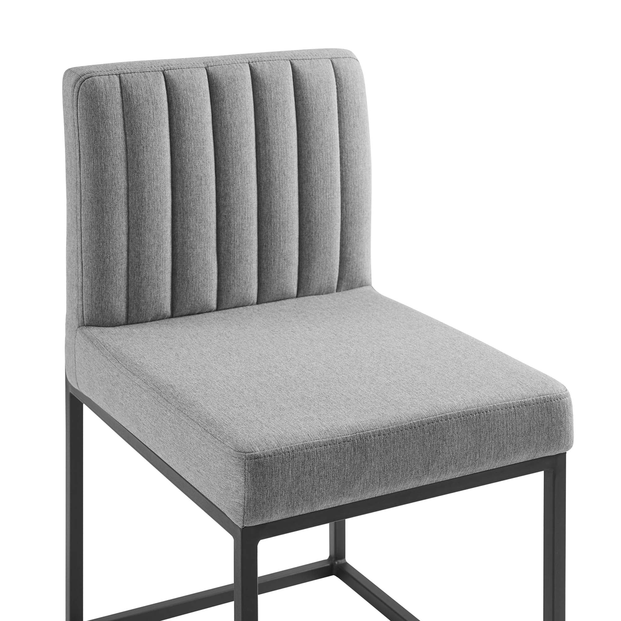 Carriage Dining Chair Upholstered Fabric Set of 2