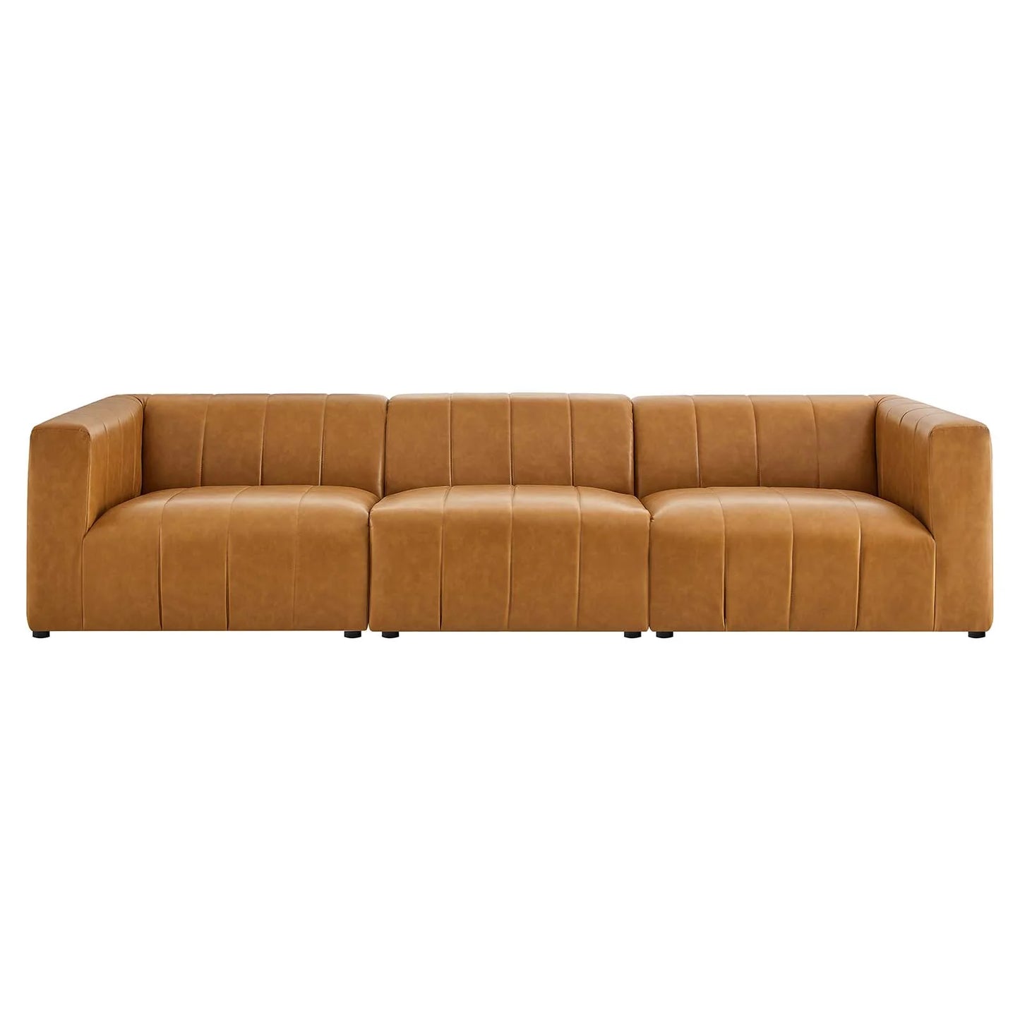 Braxton Vegan Leather 3-Piece Sofa