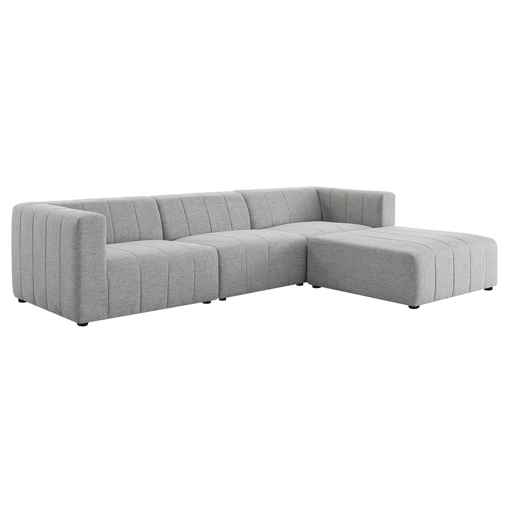 Bartlett Upholstered Fabric 4-Piece Sectional Sofa