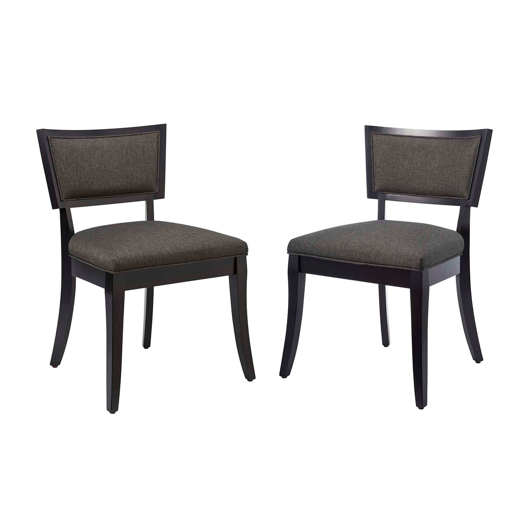 Pristine Upholstered Fabric Dining Chairs - Set of 2