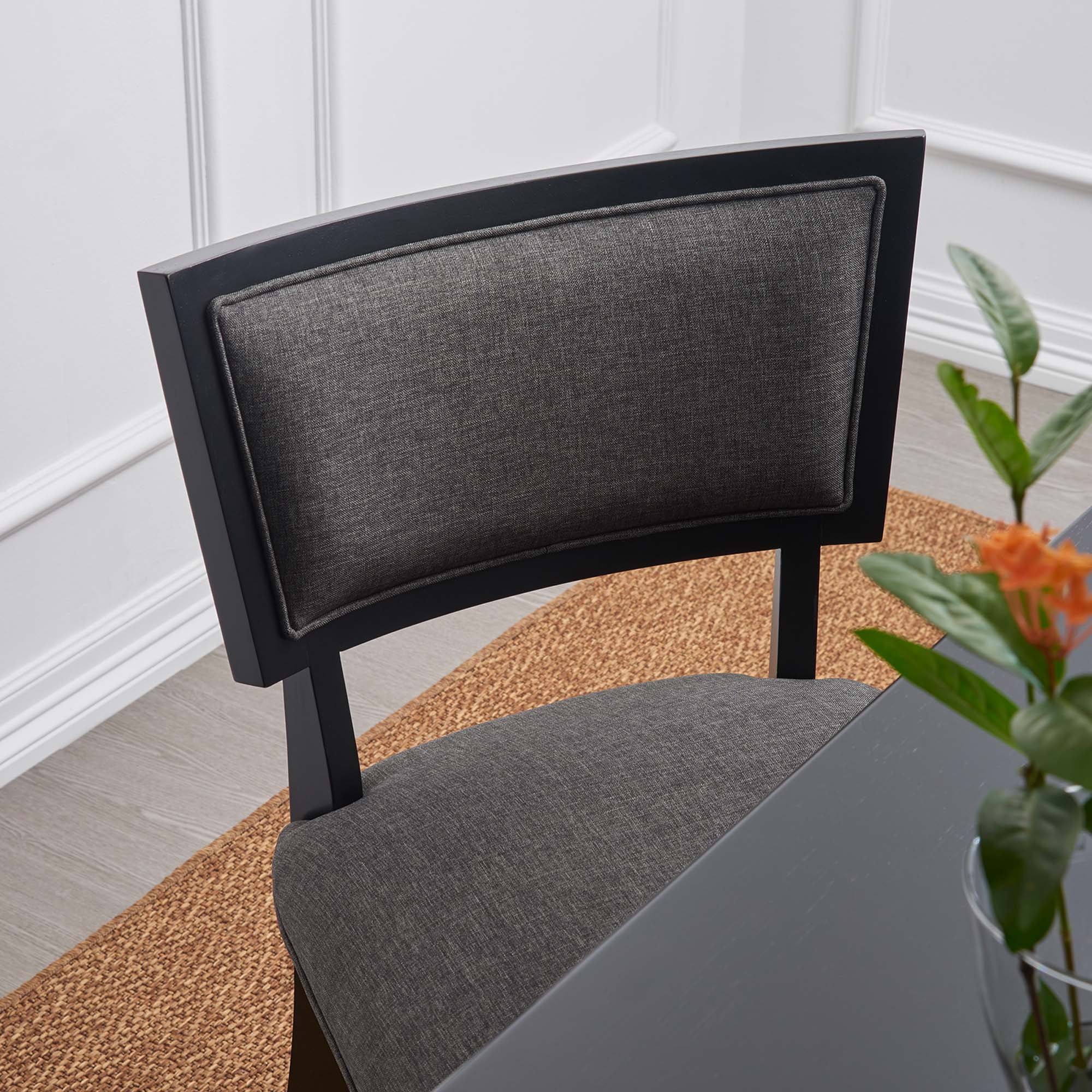 Pristine Upholstered Fabric Dining Chairs - Set of 2