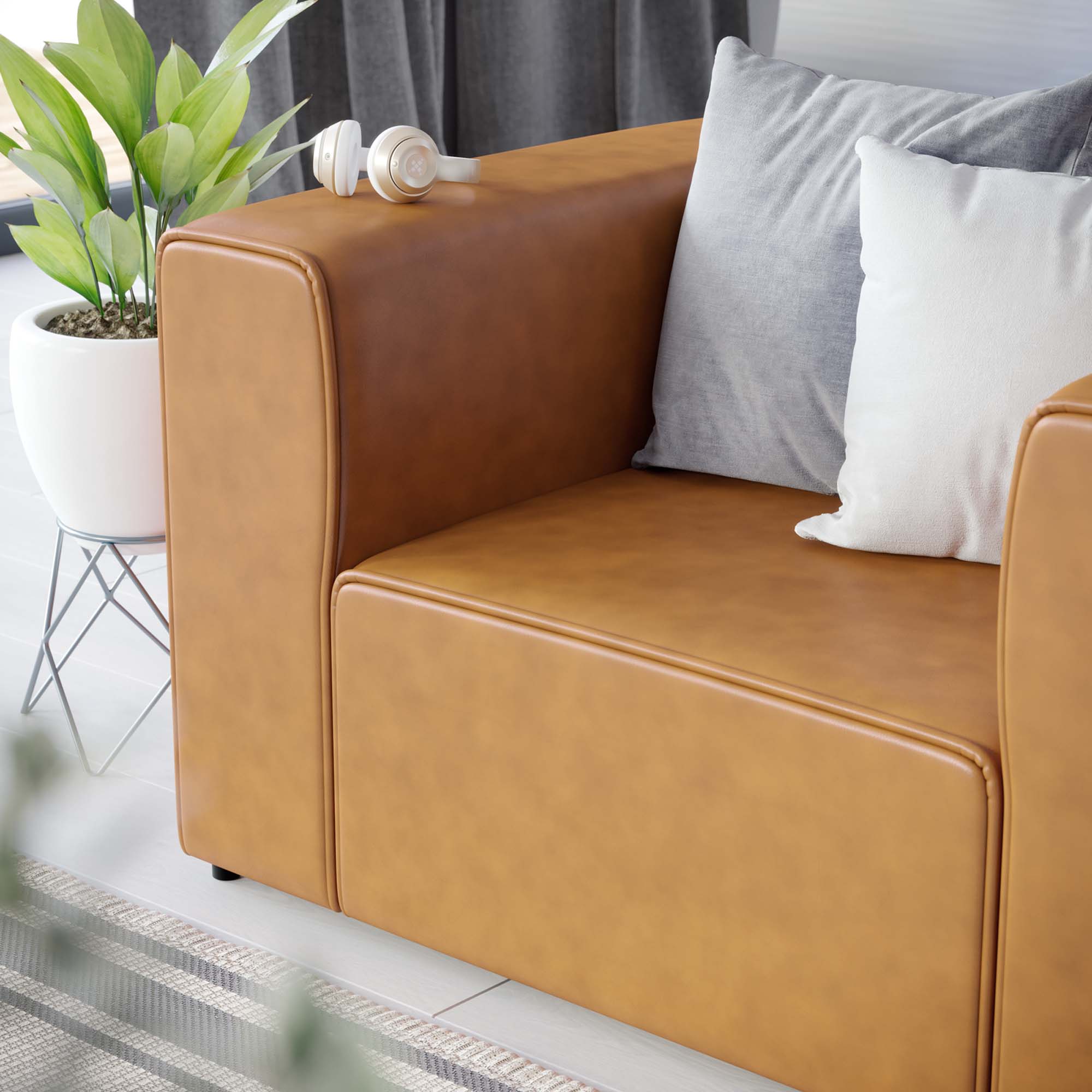 Mingle Vegan Leather Armchair