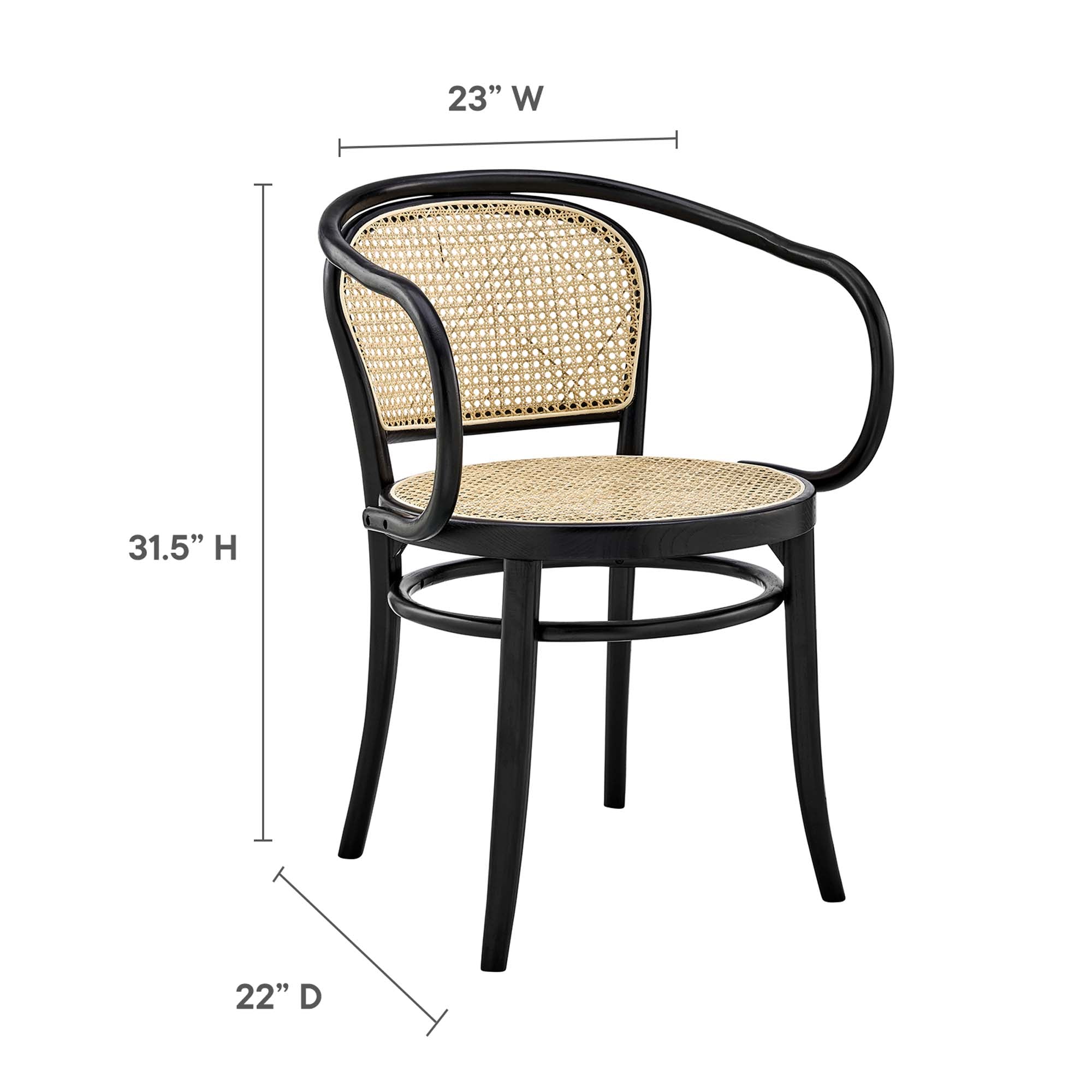 Oliana Wood Dining Armchair