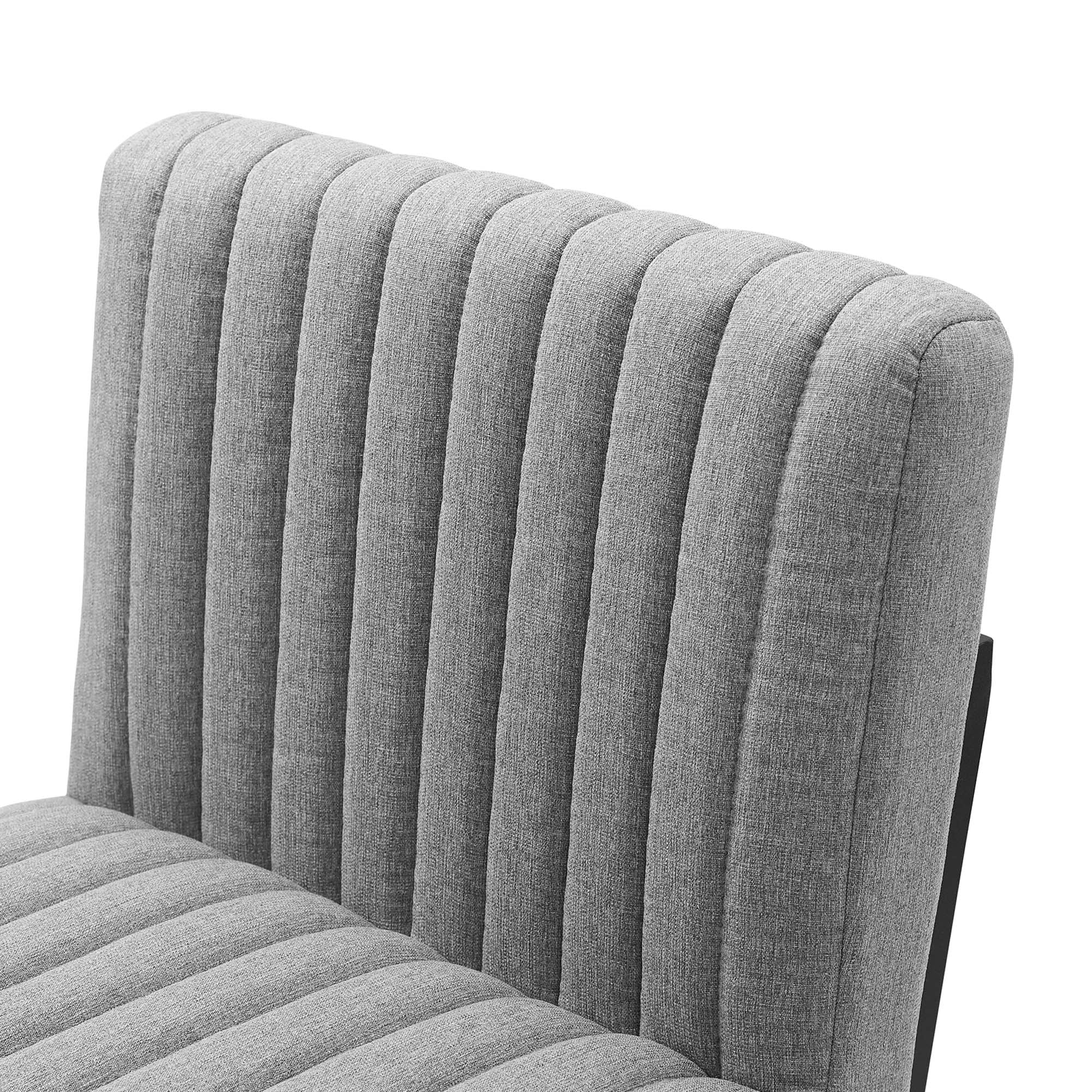 Indulge Channel Tufted Fabric Bar Stool