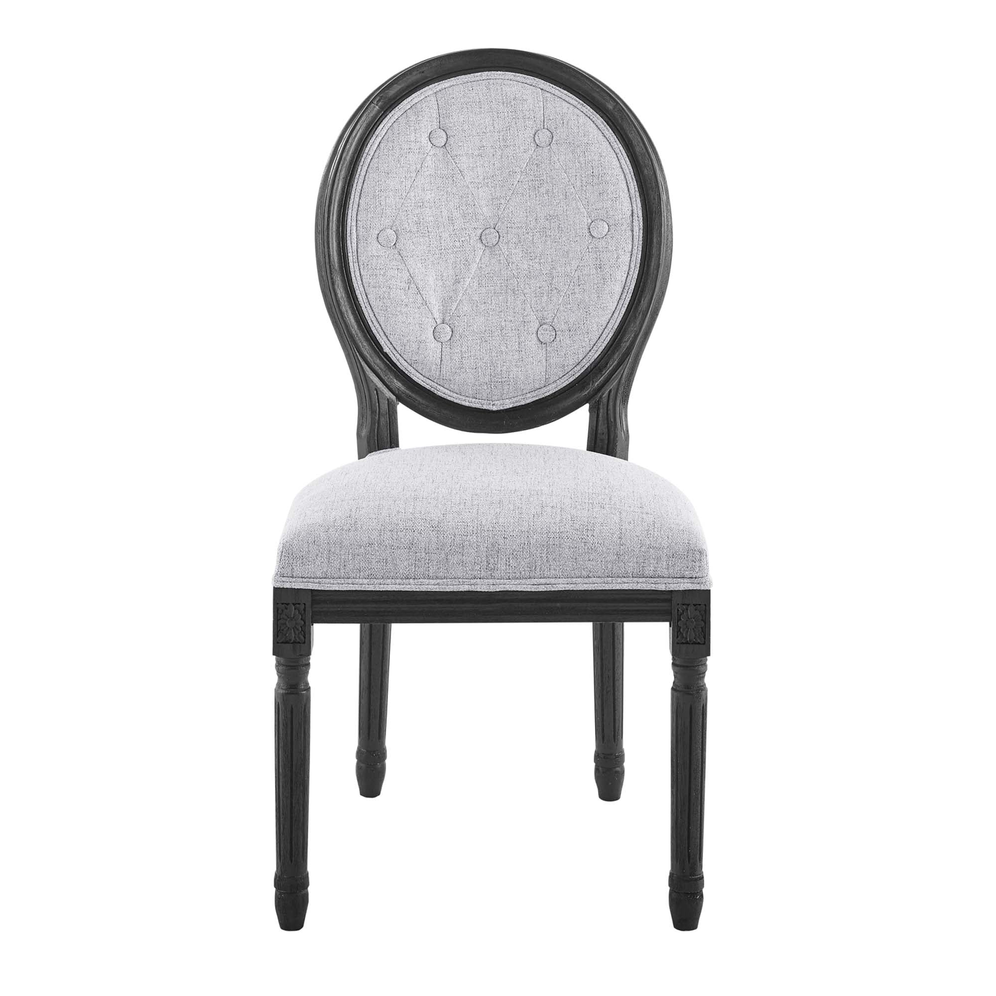 Arise Vintage French Upholstered Fabric Dining Side Chair