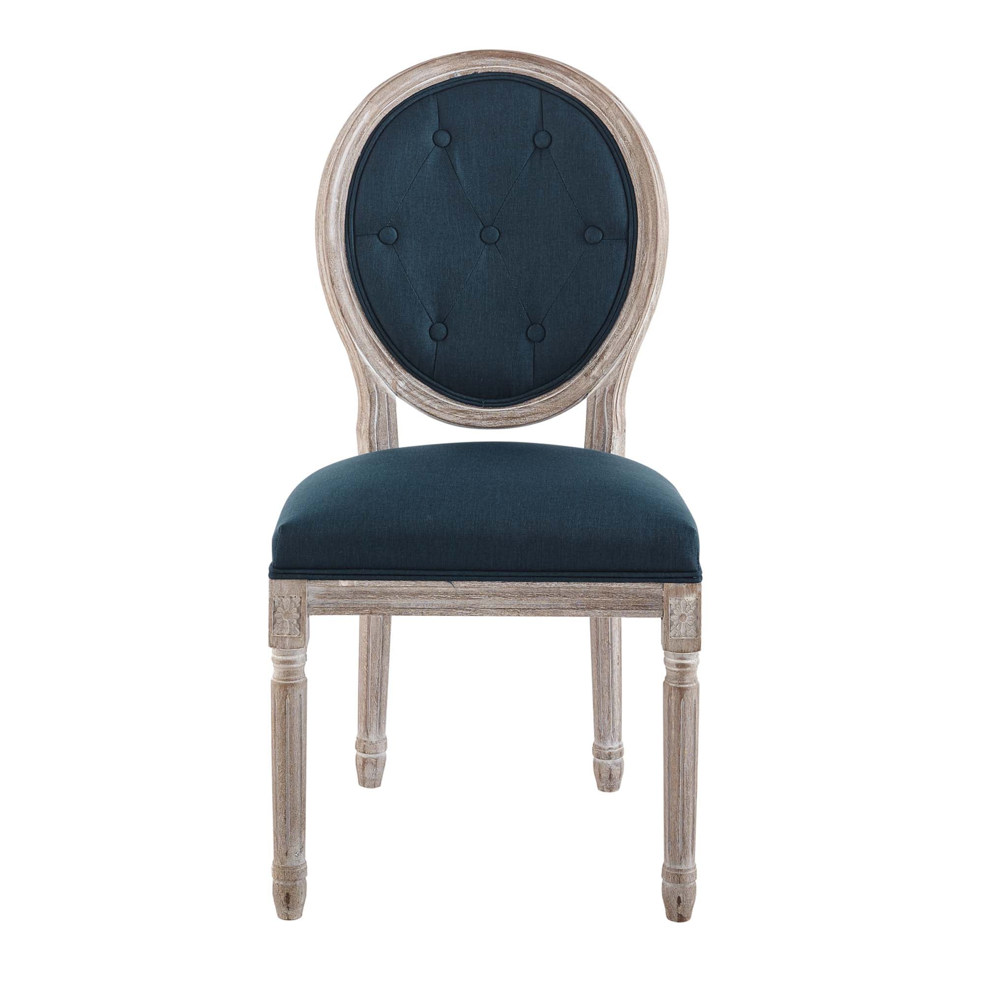 Arise Vintage French Upholstered Fabric Dining Side Chair