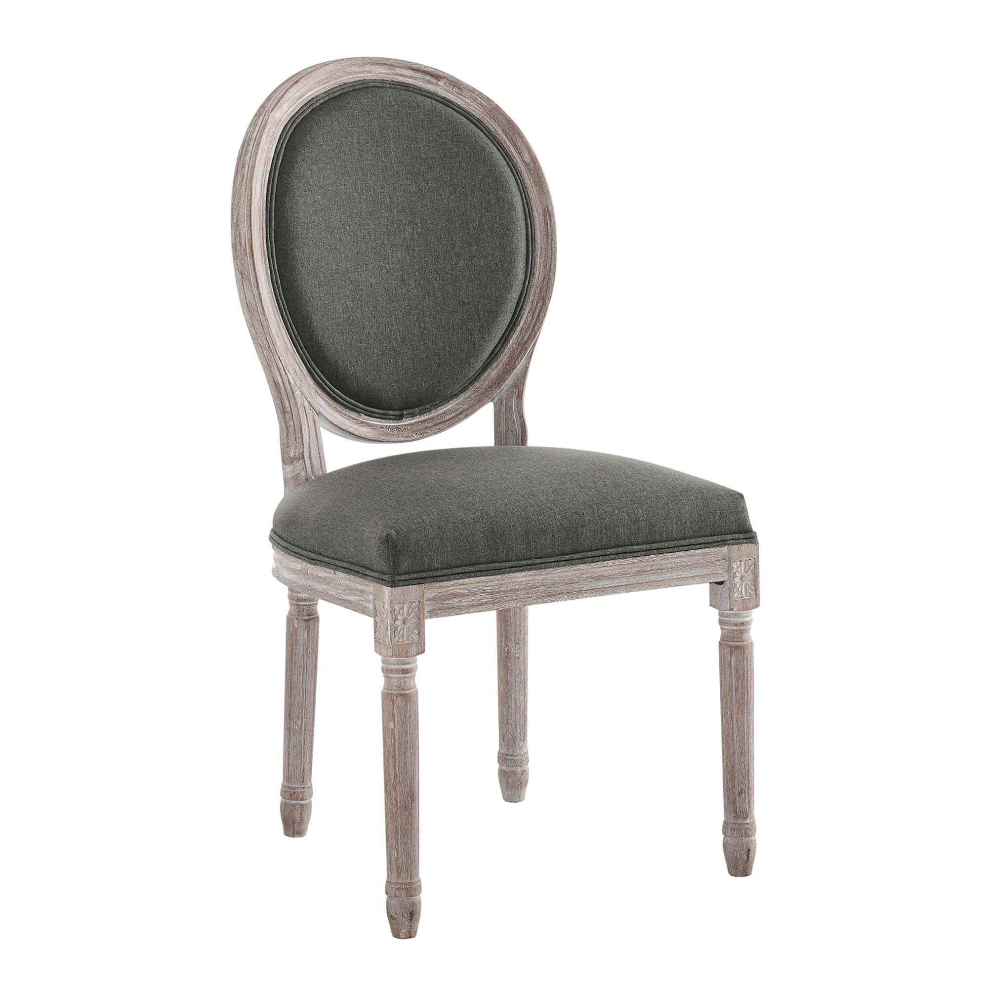 Emanate Vintage French Upholstered Fabric Dining Side Chair