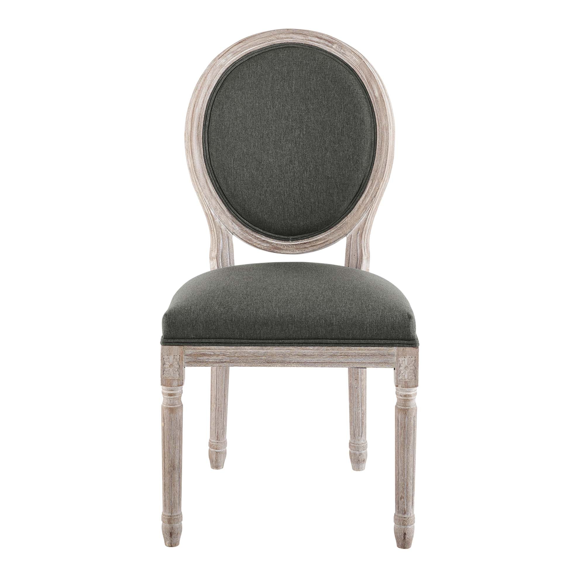 Emanate Vintage French Upholstered Fabric Dining Side Chair