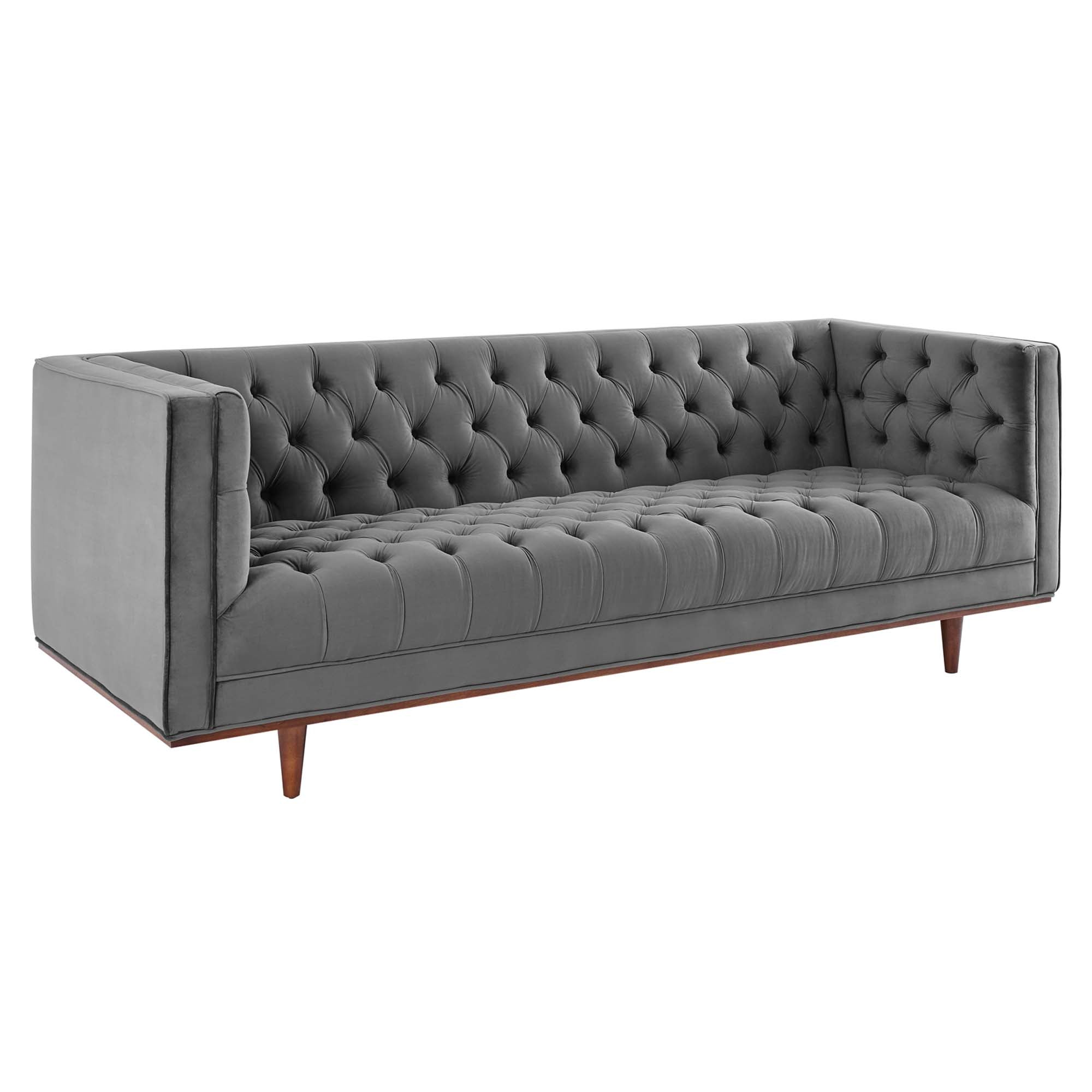 Elation Tufted Performance Velvet Sofa