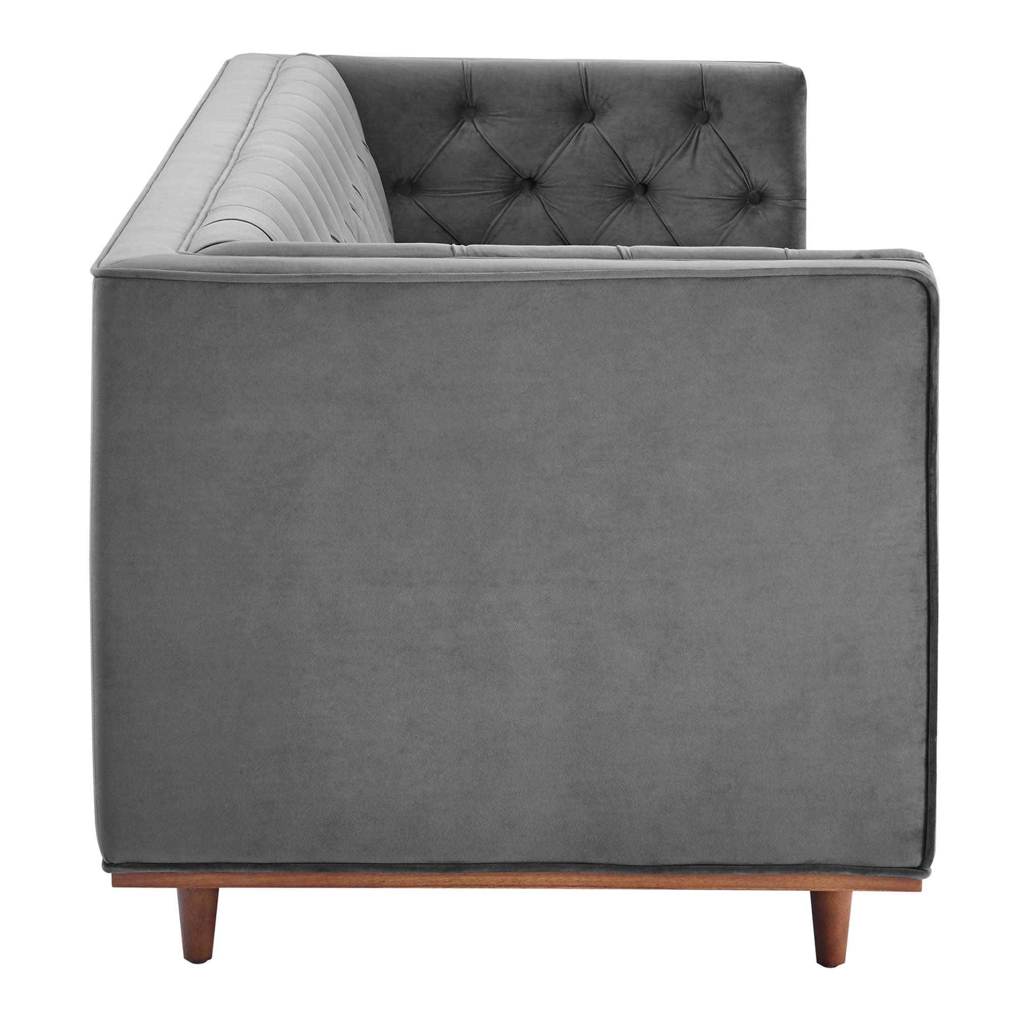 Elation Tufted Performance Velvet Sofa