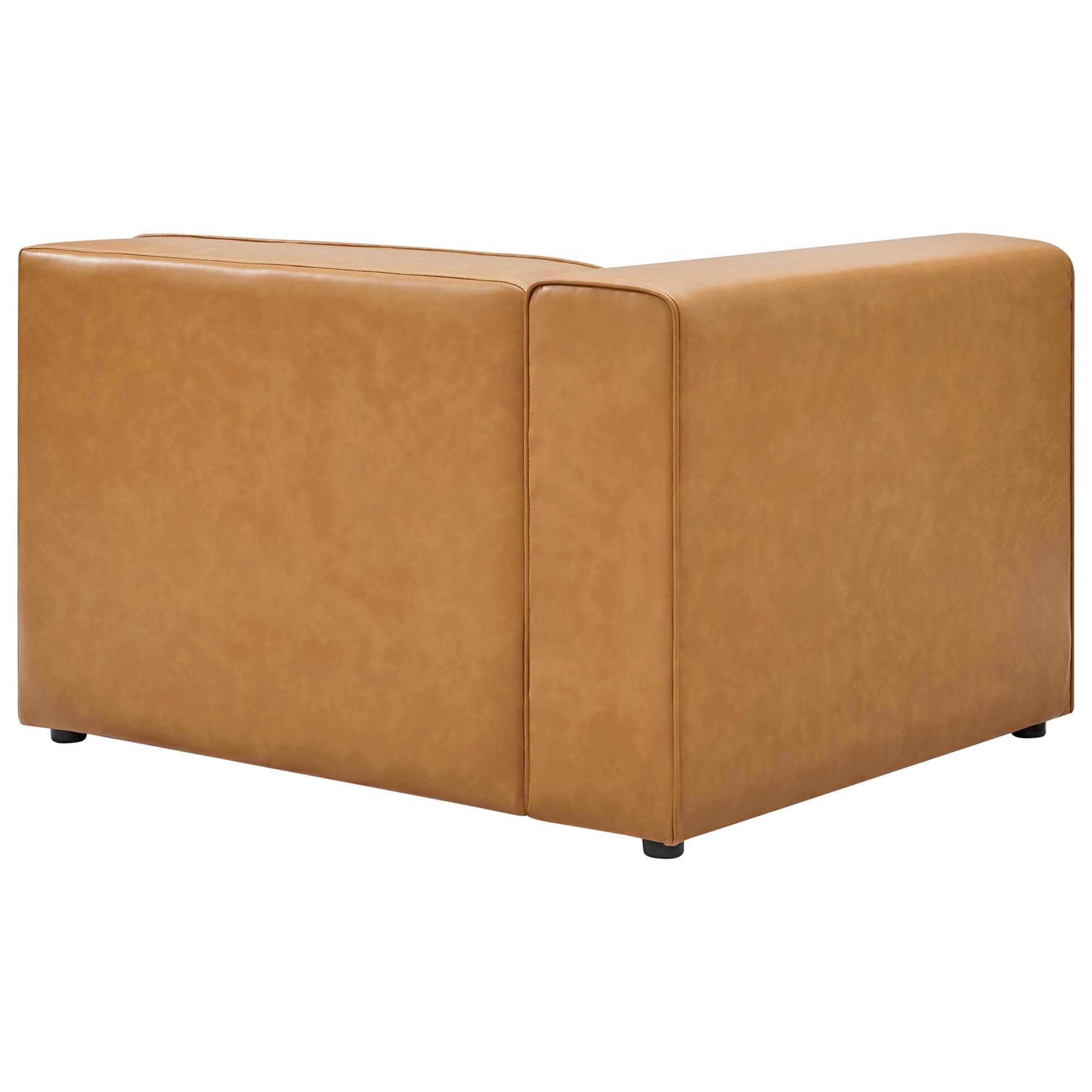 Mingle Vegan Leather Sofa and Ottoman Set