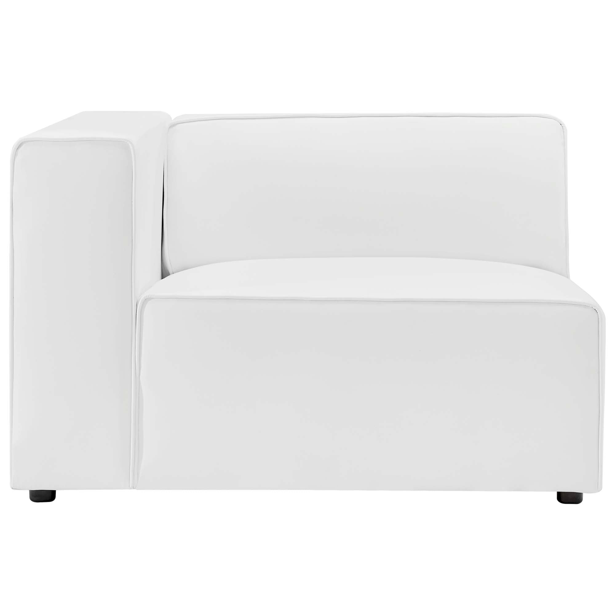 Mingle Vegan Leather Sofa and Ottoman Set