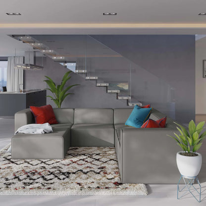 Mingle Vegan Leather 6-Piece Furniture Set